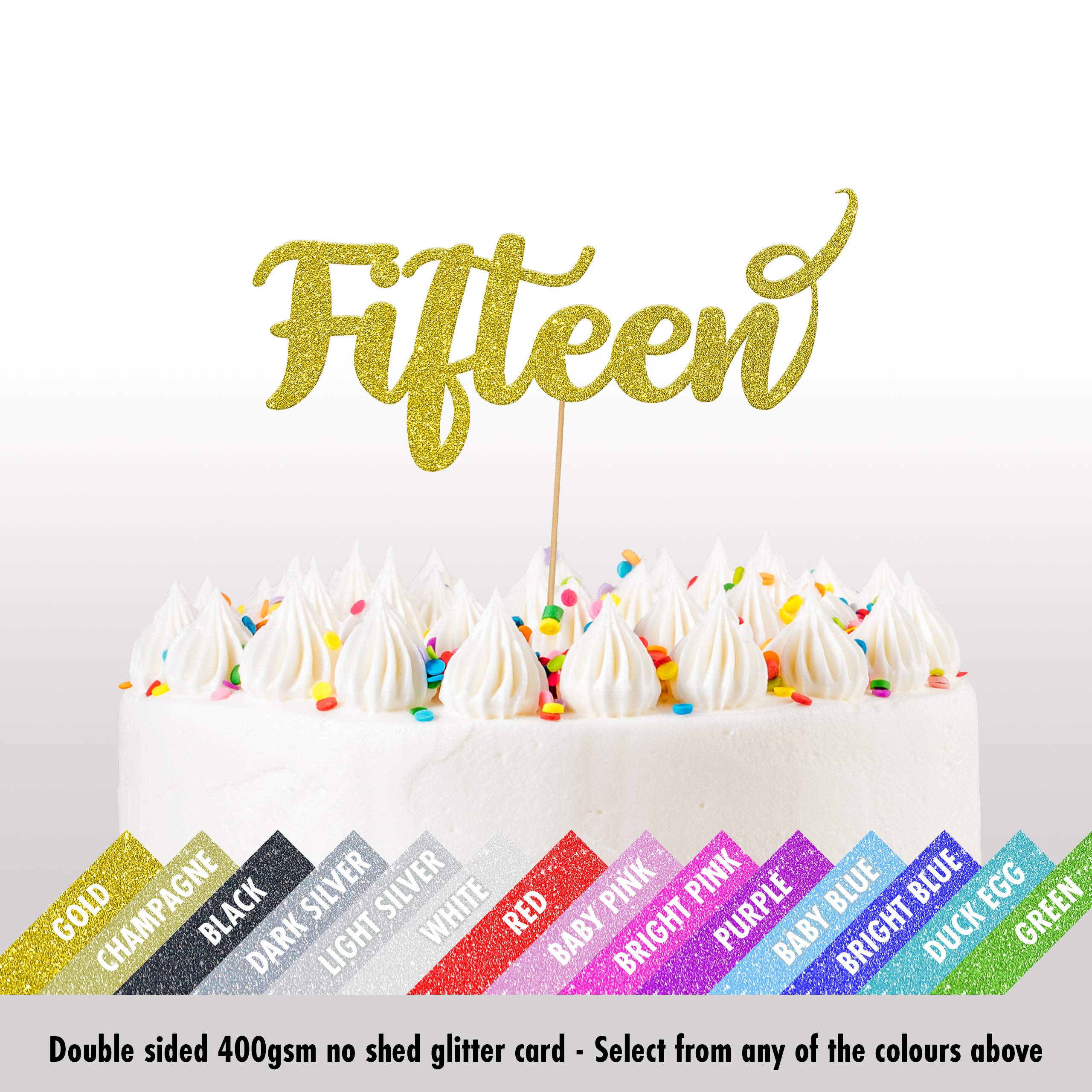 Decorazione per torta Quaranta: decorazioni glitterate per la festa del 40° compleanno - Italia