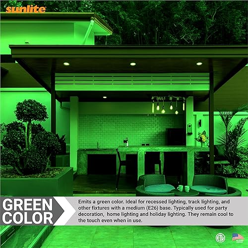 Miniatura 5 de Sunlite 40240 - Bombilla LED PAR30 empotrable de cuello corto, 8 vatios (equivalente a 75 W), base mediana (E26), reflector, certificación ETL,