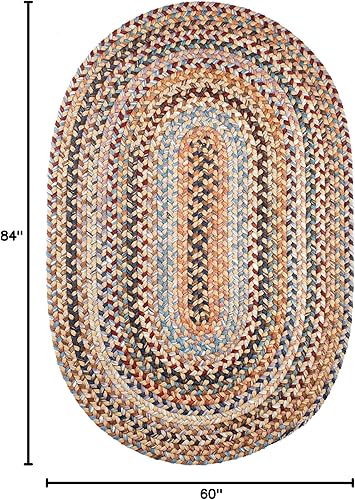 Miniatura 194 de Tapete reversible de lana, texturizado, grueso, trenzado. , Lana, Azul (Blue Dragon) Roca Negra,Azul (Blue Dragon),Mezcla azul y verde,Rojo