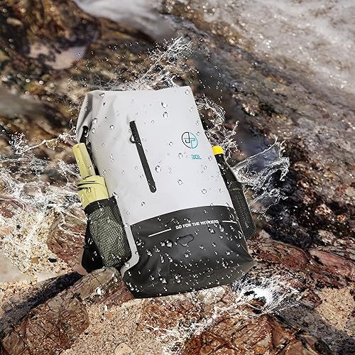 Miniatura 6 de UPWELL Bolsa seca impermeable 30L Mochila para viajes Senderismo Camping Bolsas para Kayak Senderismo Bolsas impermeables Natación Flotante