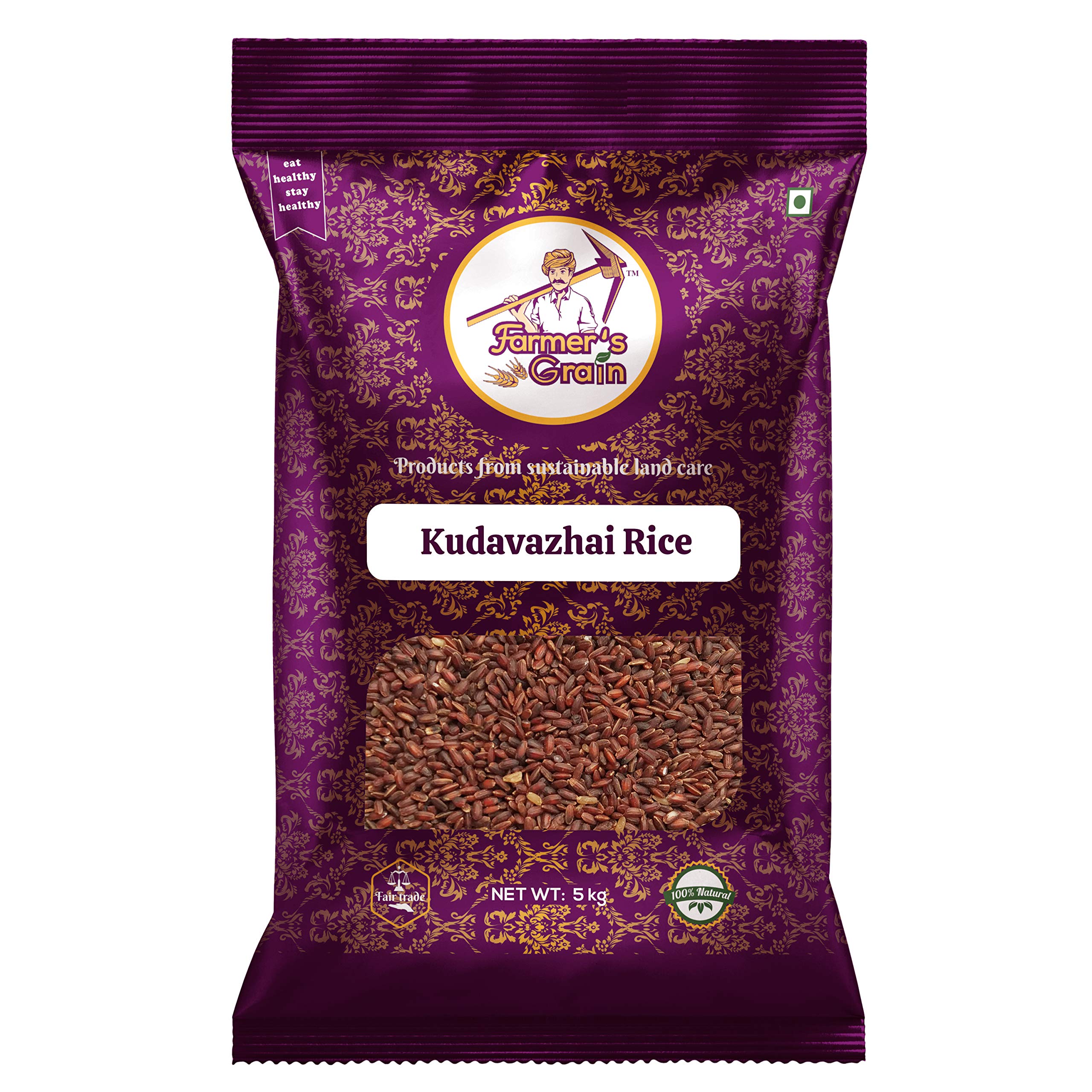 Farmers Grain Organic Kudavazhai Rice (5 kg) (B08JLLMQBB) Amazon Price History, Amazon Price Tracker