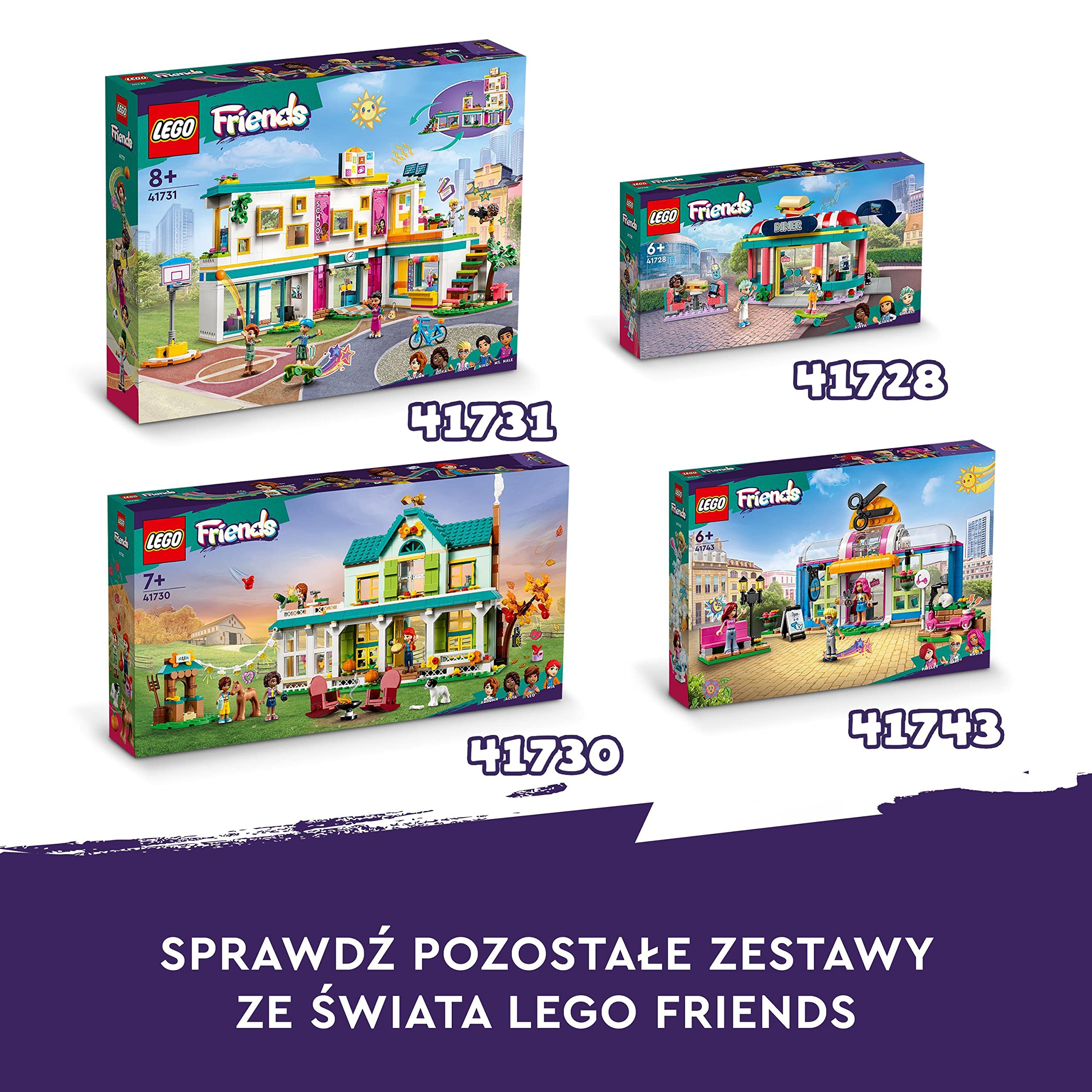 LEGO Friends Mobilny domek, zestaw do zabawy w domek dla lalek z samochodem, Leo i Liann, pomysł na prezent dla dziecka - dla 7-latka, chłopca i dziewczynki, postacie z serii 2023, 41735