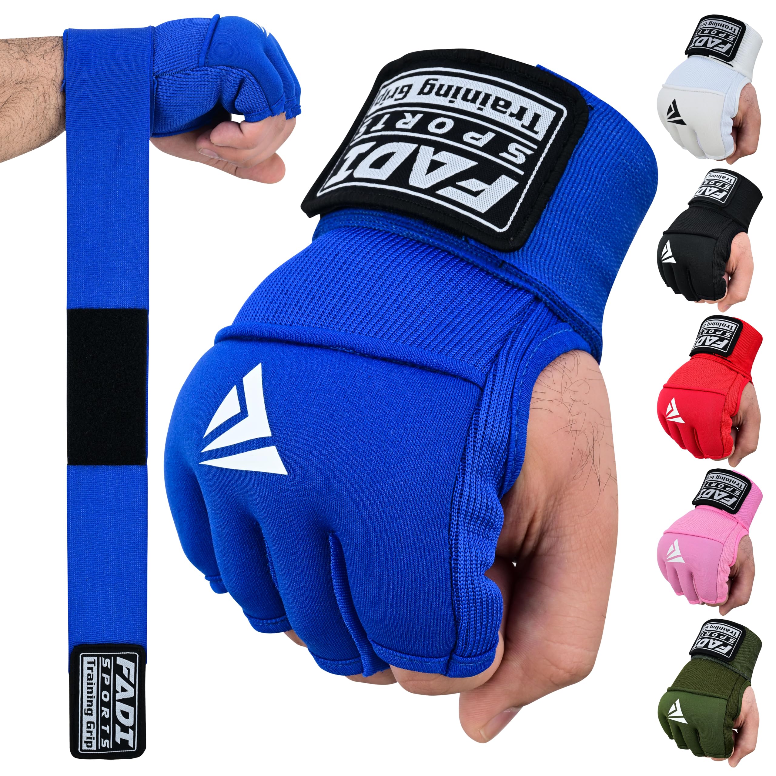 Gel Boxing Hand Wraps Inner Gloves for Men &amp; Women, Quick Slip-On Padded Knuckle Protection with Wrist Support for MMA, Muay Thai &amp; Kickboxing, Heavy Bag &amp; Martial Arts