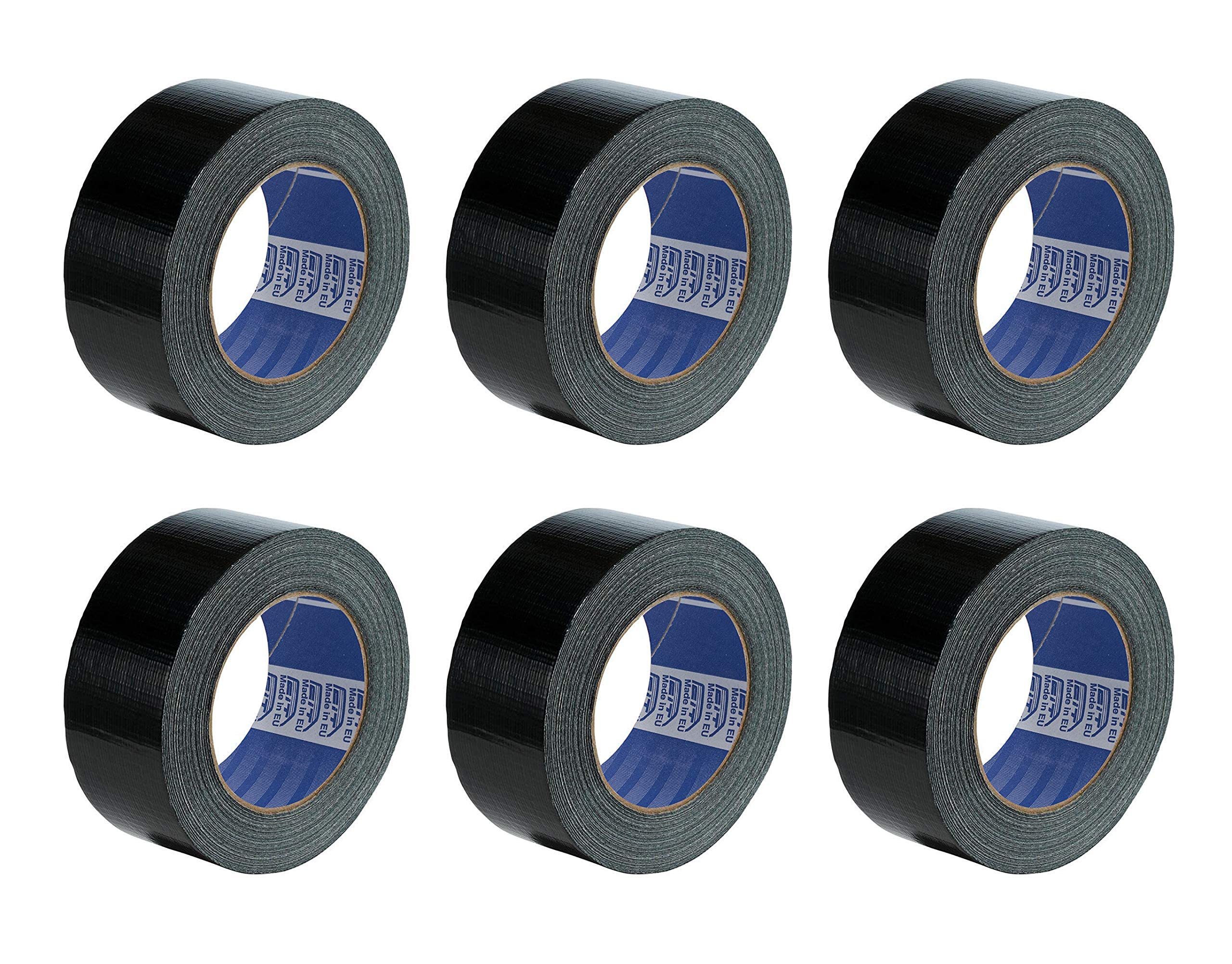 ACIT Duct Tape Cloth Tape, pack of 6, 50mm x 25 meters, waterproof, for repairs and DIY, insulation