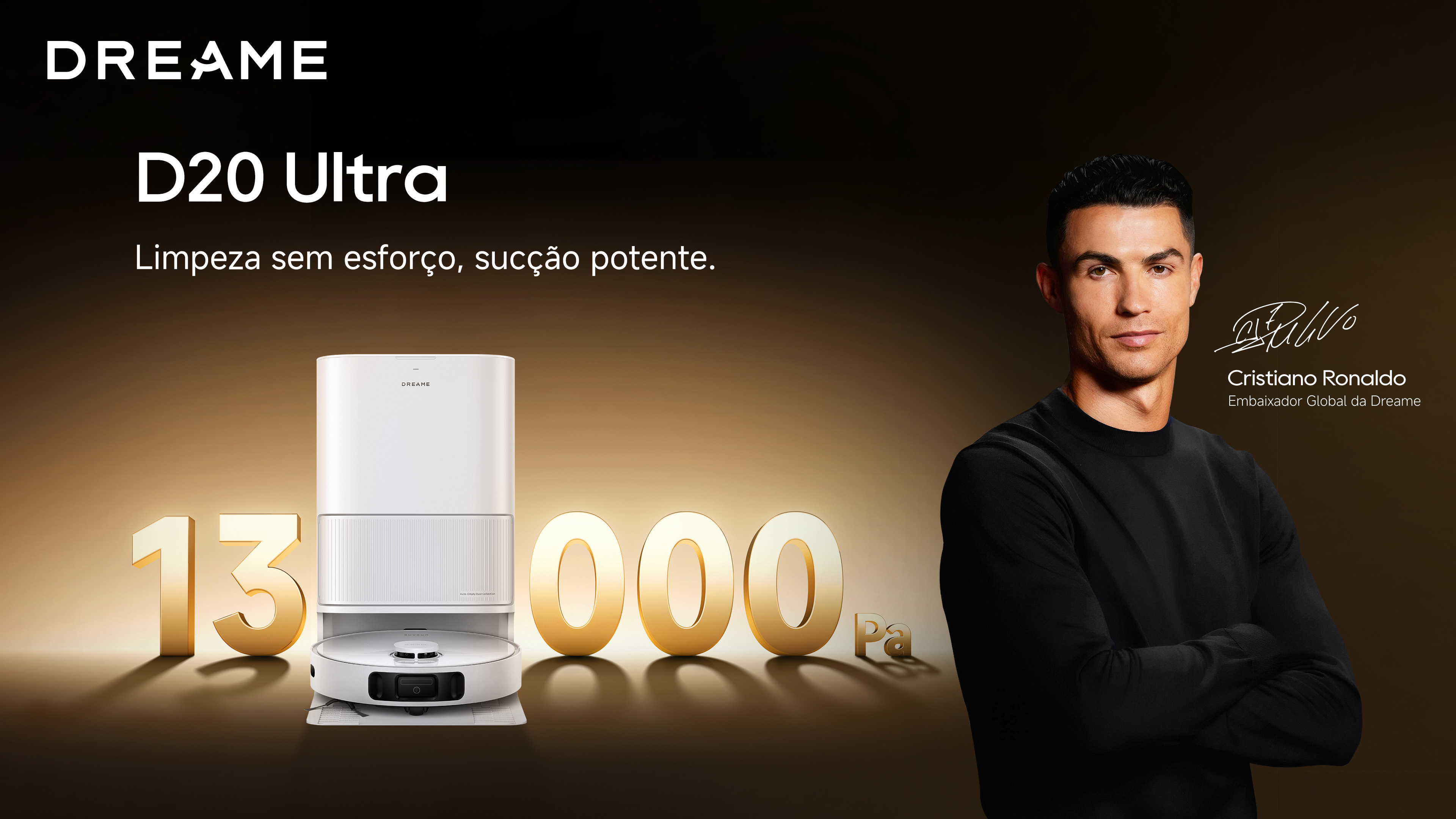 Dreame D20 Ultra Aspirador robô e Mopa, Sucção 13.000Pa