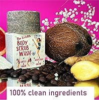 Vista 9 de Morava Barra exfoliante corporal de café, sin baño sucio y aceitoso, exfoliante para antes del afeitado, exfoliante con café, exfoliante de azúcar