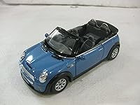 Vista 1 de KiNSMART - Mini Cooper S 5" Coche de juguete modelo de metal fundido a presión a escala 1:28 (convertible azul)