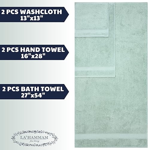 Miniatura 5 de Toallas de algodón turco de lujo de fácil cuidado, extrasuaves y absorbentes, calidad de hotel y spa, toallas turcas de cocina y baño por LA' HAM