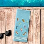 SKL Home Flips & Flops Hand Towel Set, Blue