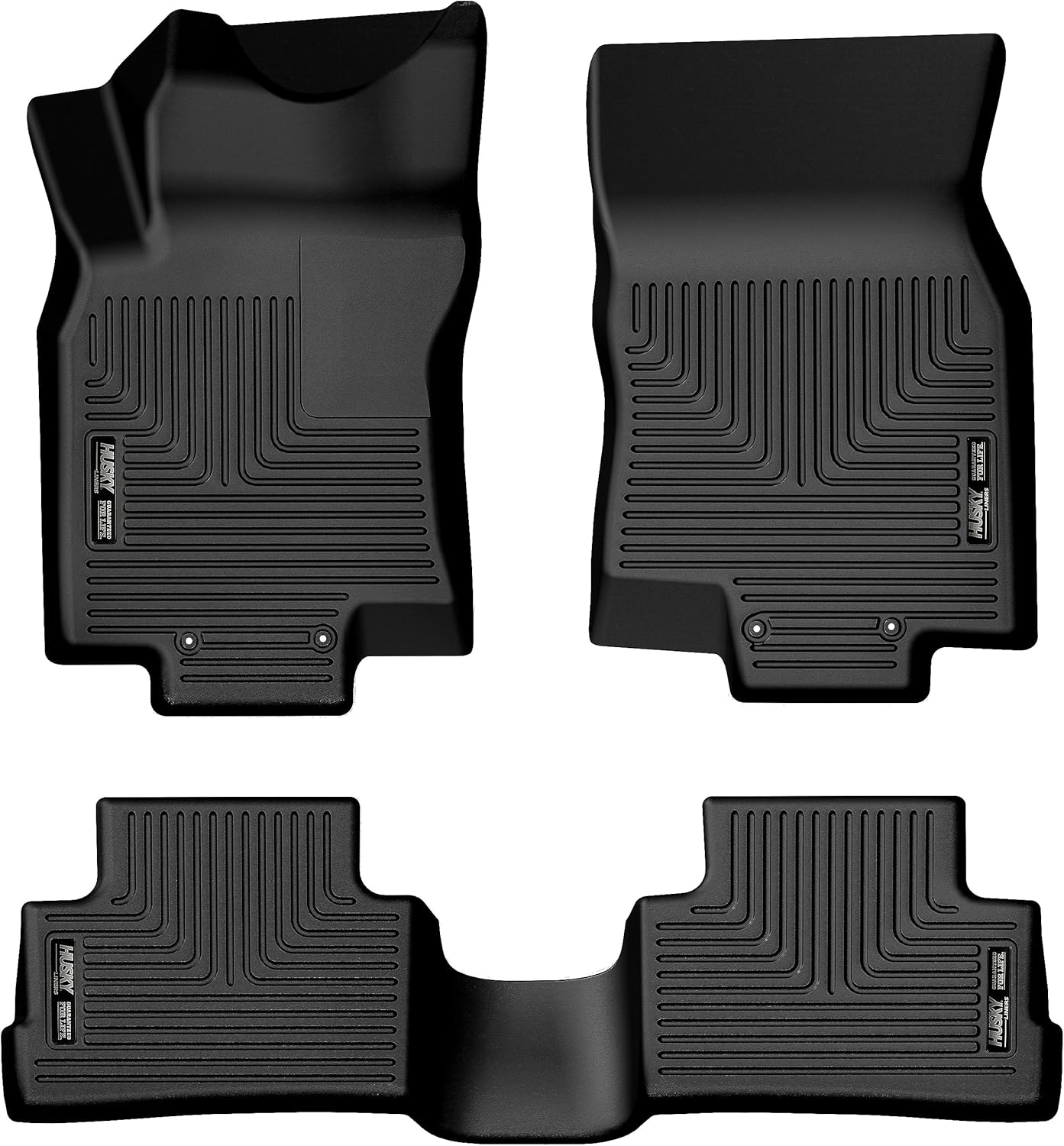 Husky Liners Weatherbeater Floor Mats | Fits 2017-2022 Nissan Rogue Sport | Front & 2nd Row, 2-pc Black - 99451