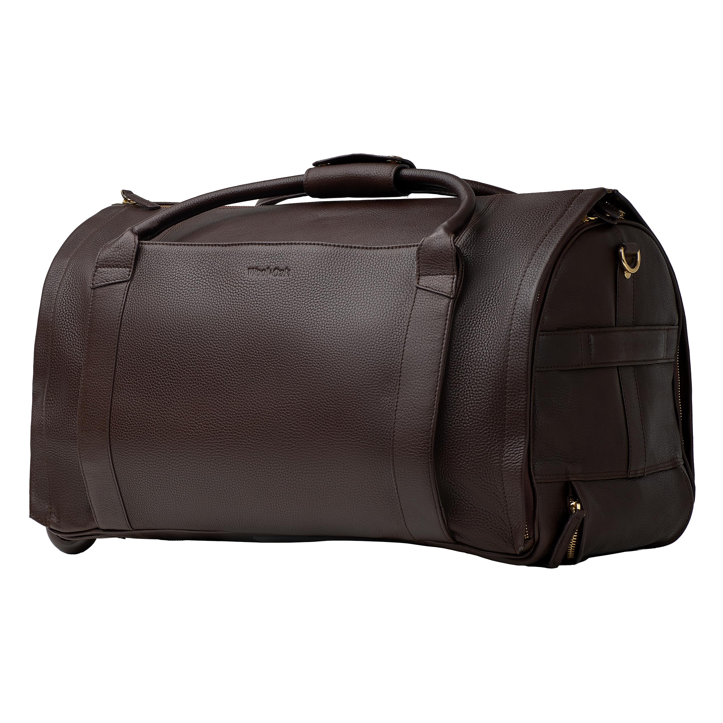 Wool Oak - NOVA Large Duffle Bag with Wheels - Carry On Garment Duffle Bags for Travel Overnight