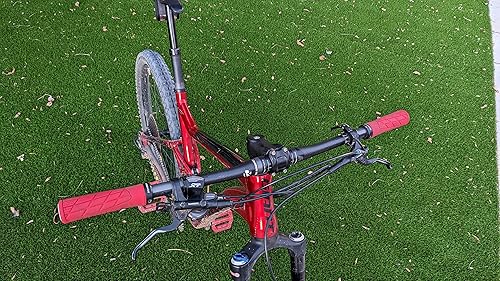 Miniatura 6 de Manillares de bicicleta de montaña de 27.559 in, manillares planos MTB 31.8, 3K mate recto bicicleta de montaña bares, fresco confort ligero ancho