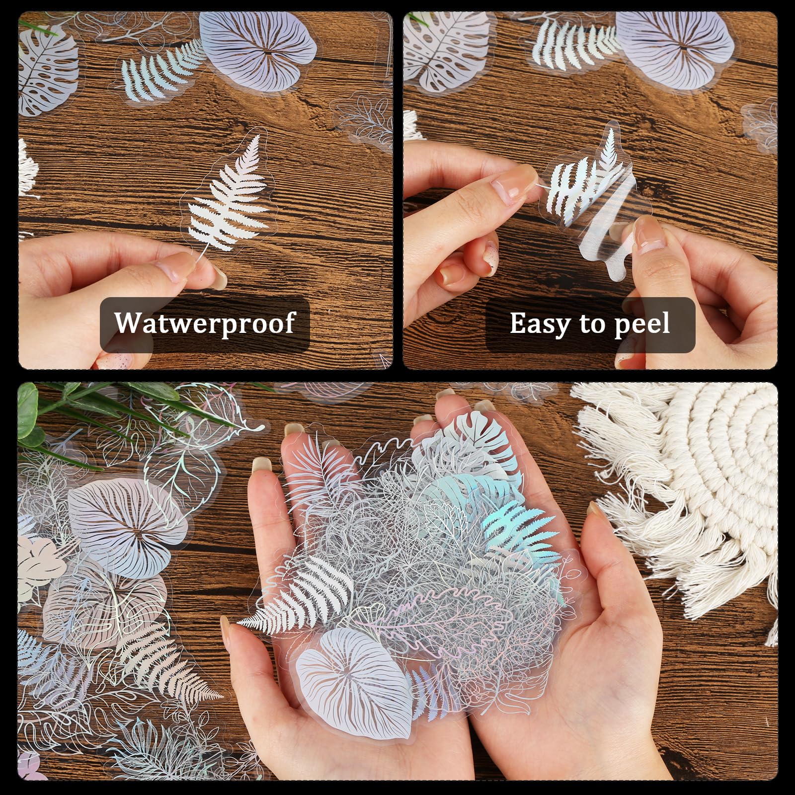 488 Pezzi/100 Fogli Adesivi per Scrapbooking e Bullet Journal - Stickers per Journaling e Buste