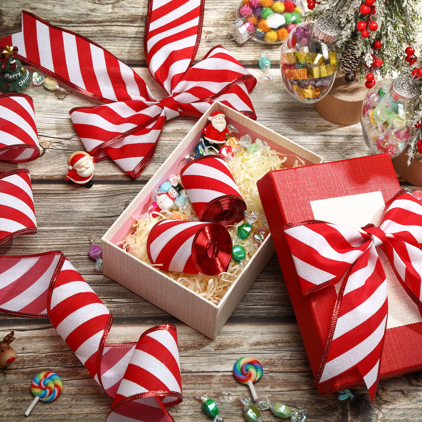 FIGCY, 2 Rouleaux De Ruban En Velours Rouge, 1cm X 5 Yards