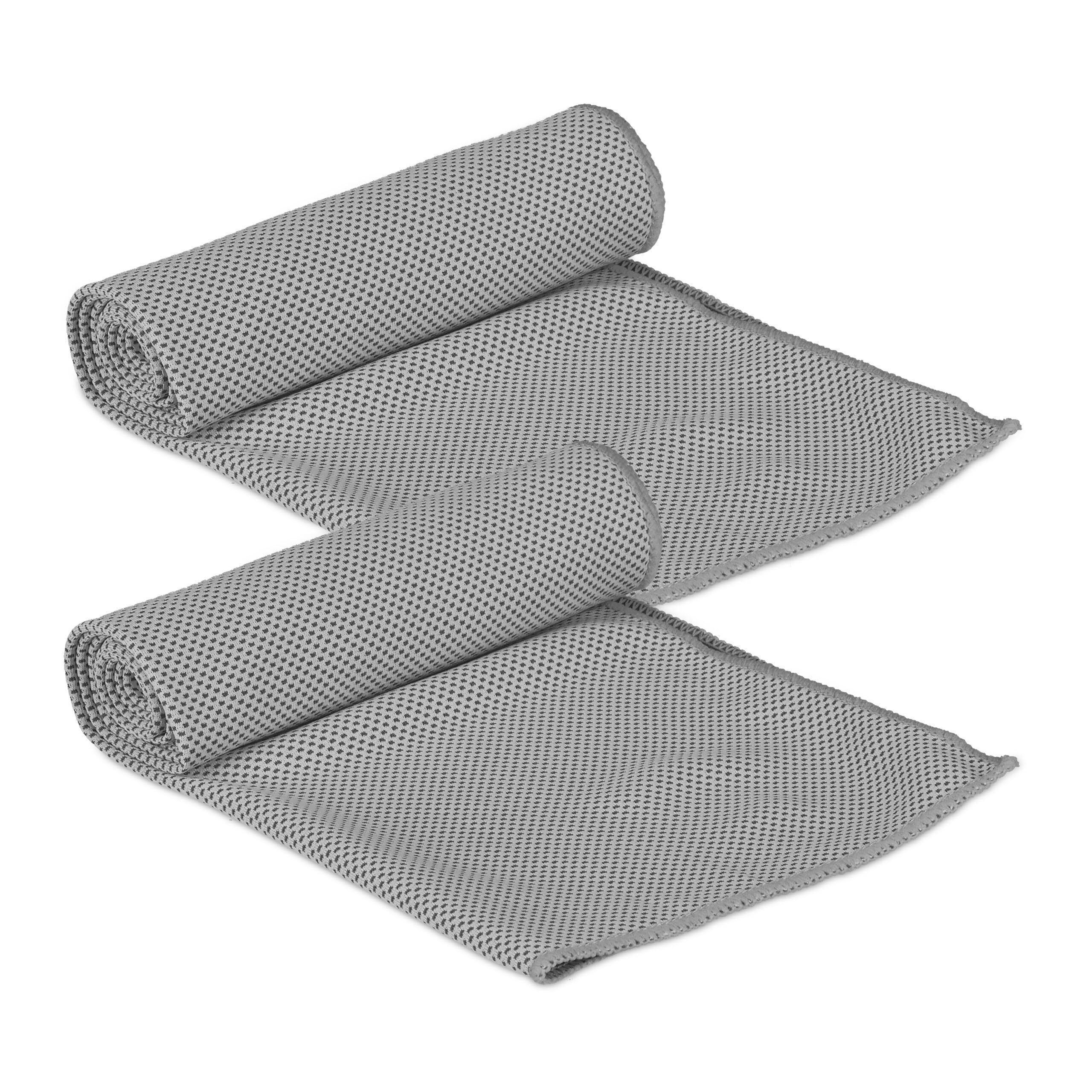 Relaxdays Asciugamano Rinfrescante Set da 2 90x30 cm Asciugamani Refrigeranti Sport Fitness