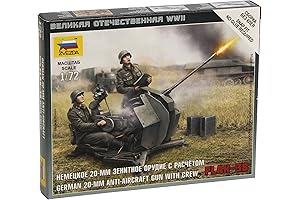 Zvezda Models 1/72 Scale German 2 Cm Flak 38 With Crew -...