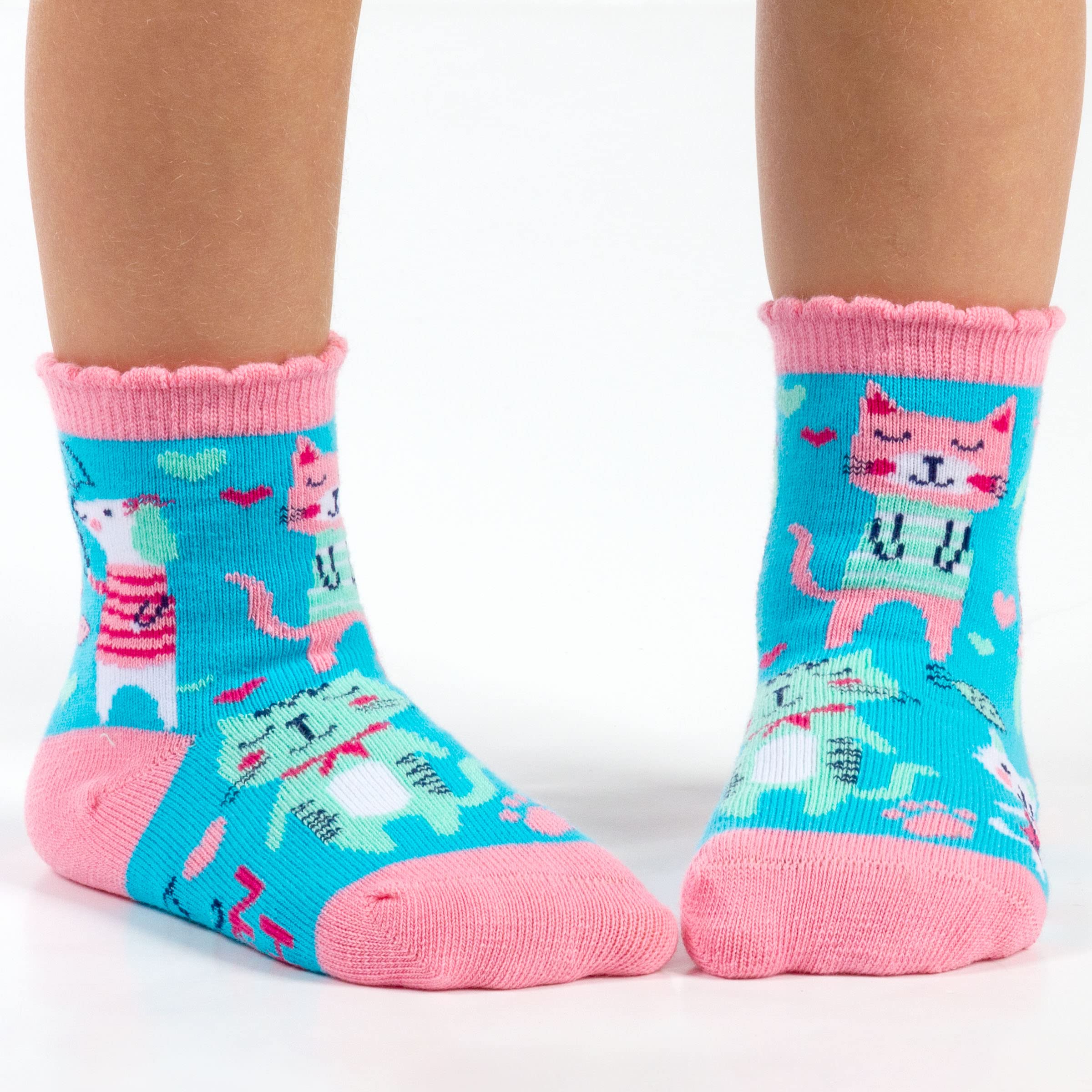 Stephen Joseph baby boys Socks, Cat Casual Sock, Cat, Medium US