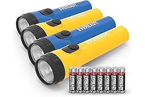 Coolleave Flashlight, Your Reliable Lighting Companion (Pack of 4)
