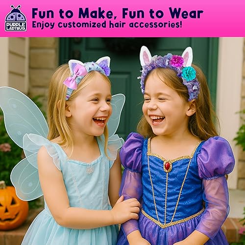 Miniatura 37 de PURPLE LADYBUG Kit de diadema de sirena, regalos de sirena para niñas de 4 a 6 años, juguetes y manualidades para niñas de 6 a 8 años, regalo