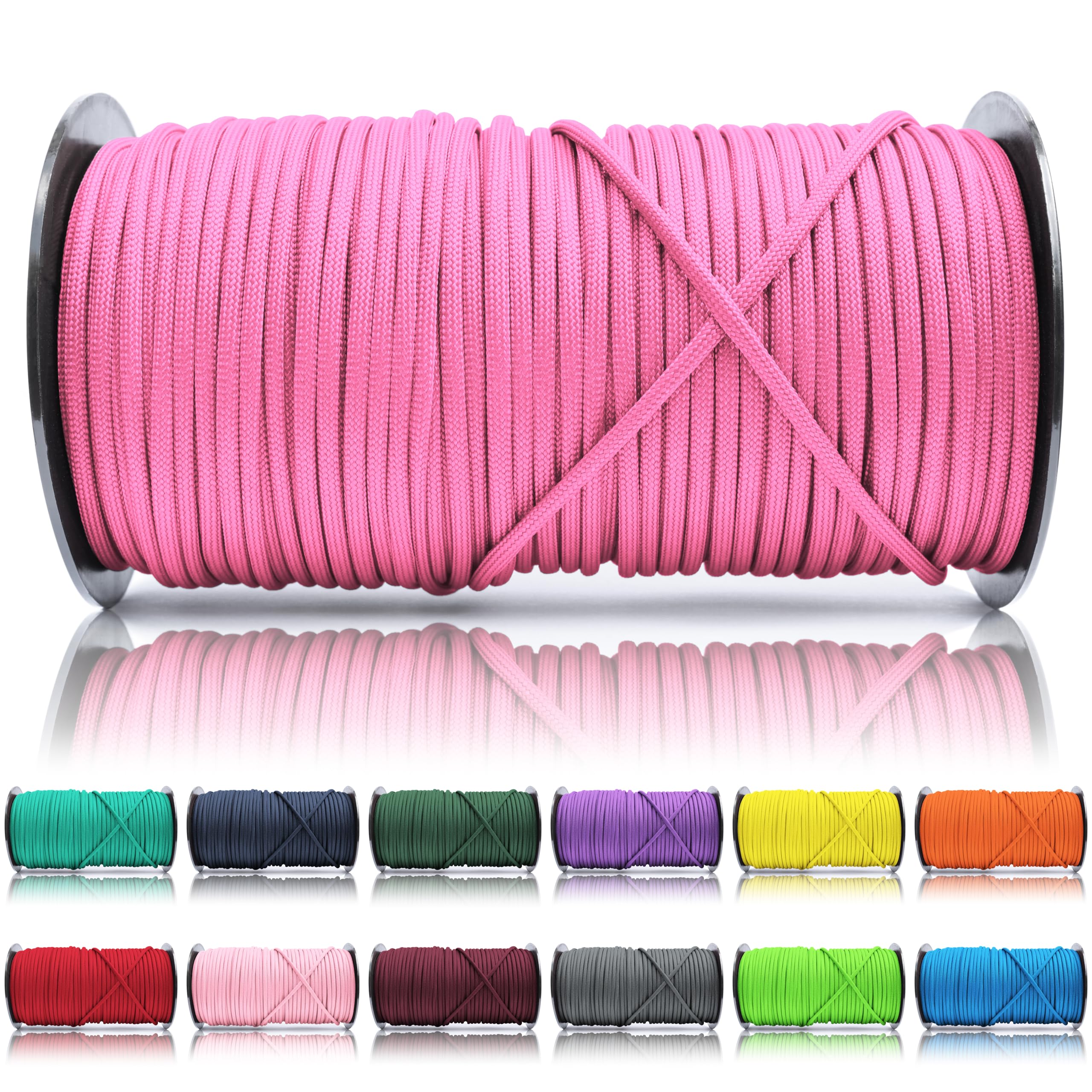 Ganzoo Paracord 550 Tipo 3, Cuerda 4 mm 100 m con 7 hebras Interiores, Funda poliéster/Nylon, para Outdoor Camping Supervivencia, rutas de Trekking, asegurar Tienda, Collar y Correa Perro, Oliva — view 22