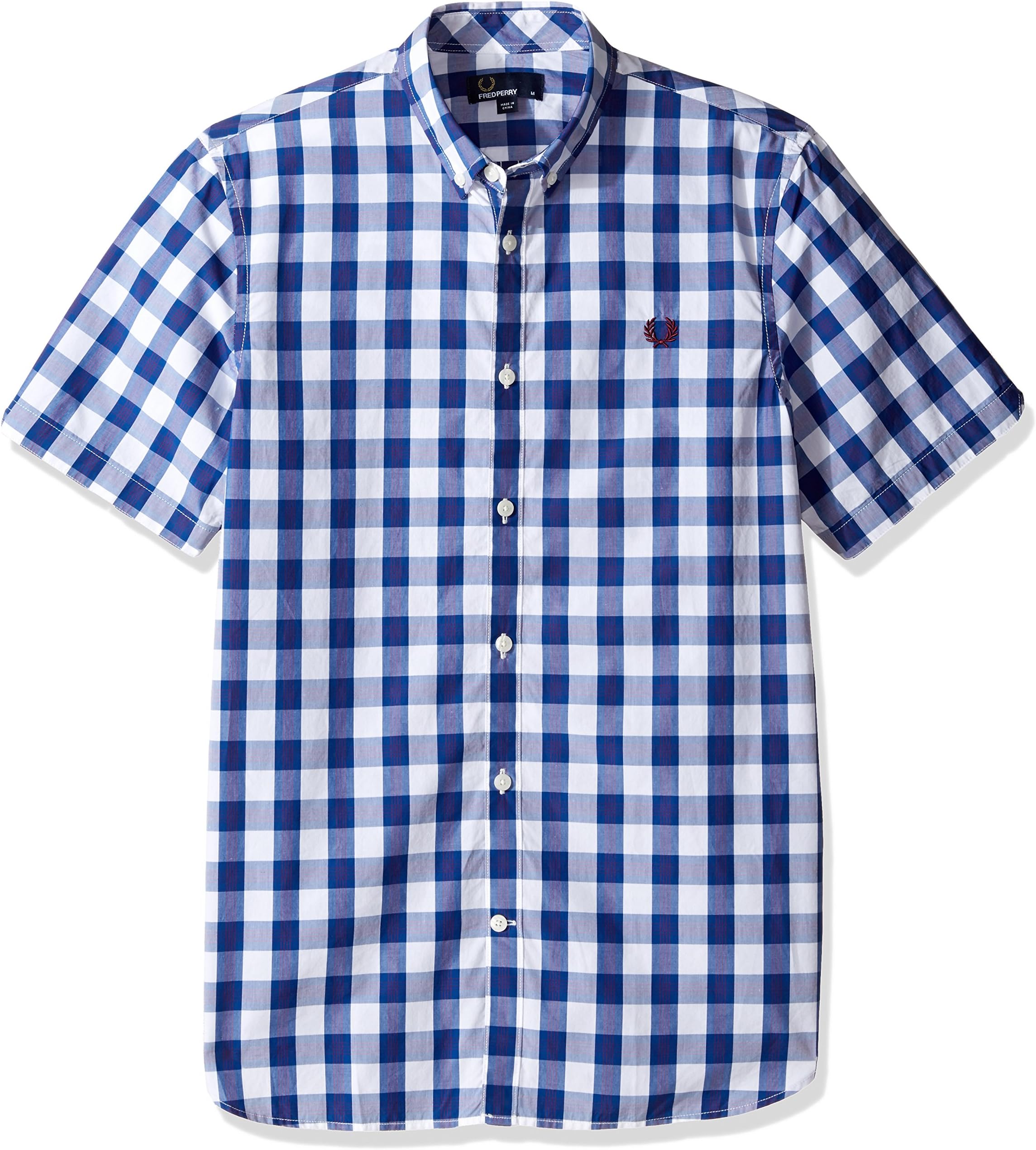 Fred Perry Men's Tartan Gingham Mix Shirt