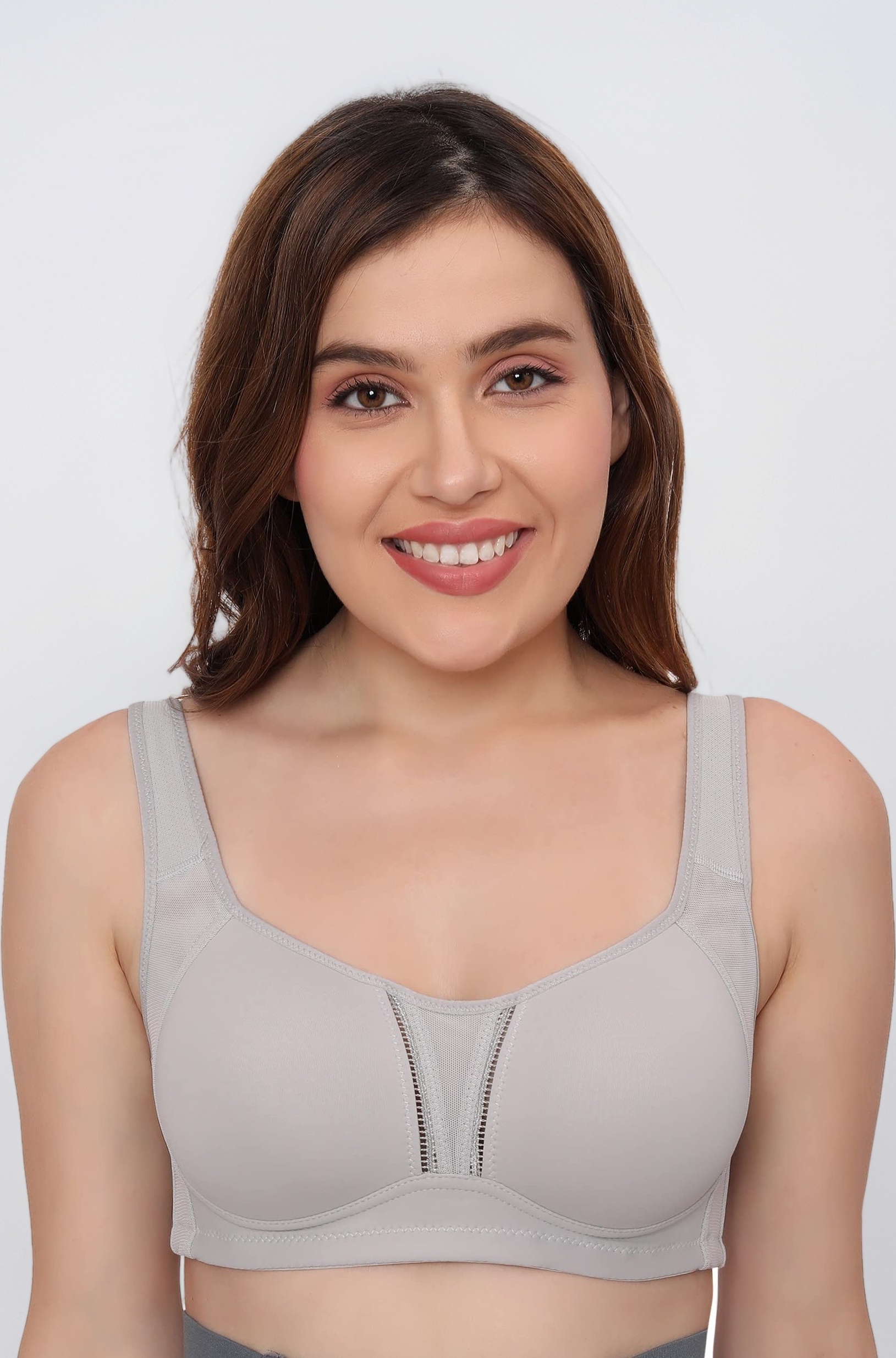 Nylon Blend Full Support Minimizer Everyday Bra For Women Full Coverage | Wireless| Padded With Seamless Soft Cups