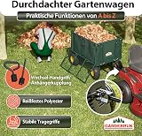 GARDEBRUK® Chariot à roulettes Pliable 550kg Robuste bâche Amovible Chariot de Plage Chariot de Transport brouette Chariot Jardin remorque - 5