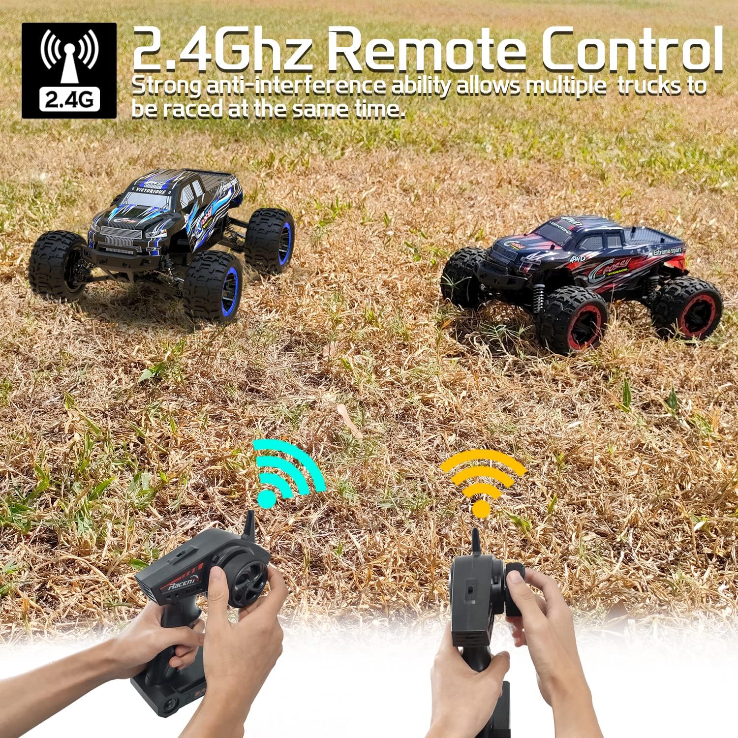 Buy RACENT 116 Scale Remote Control Truck All Terrain Monster Truck