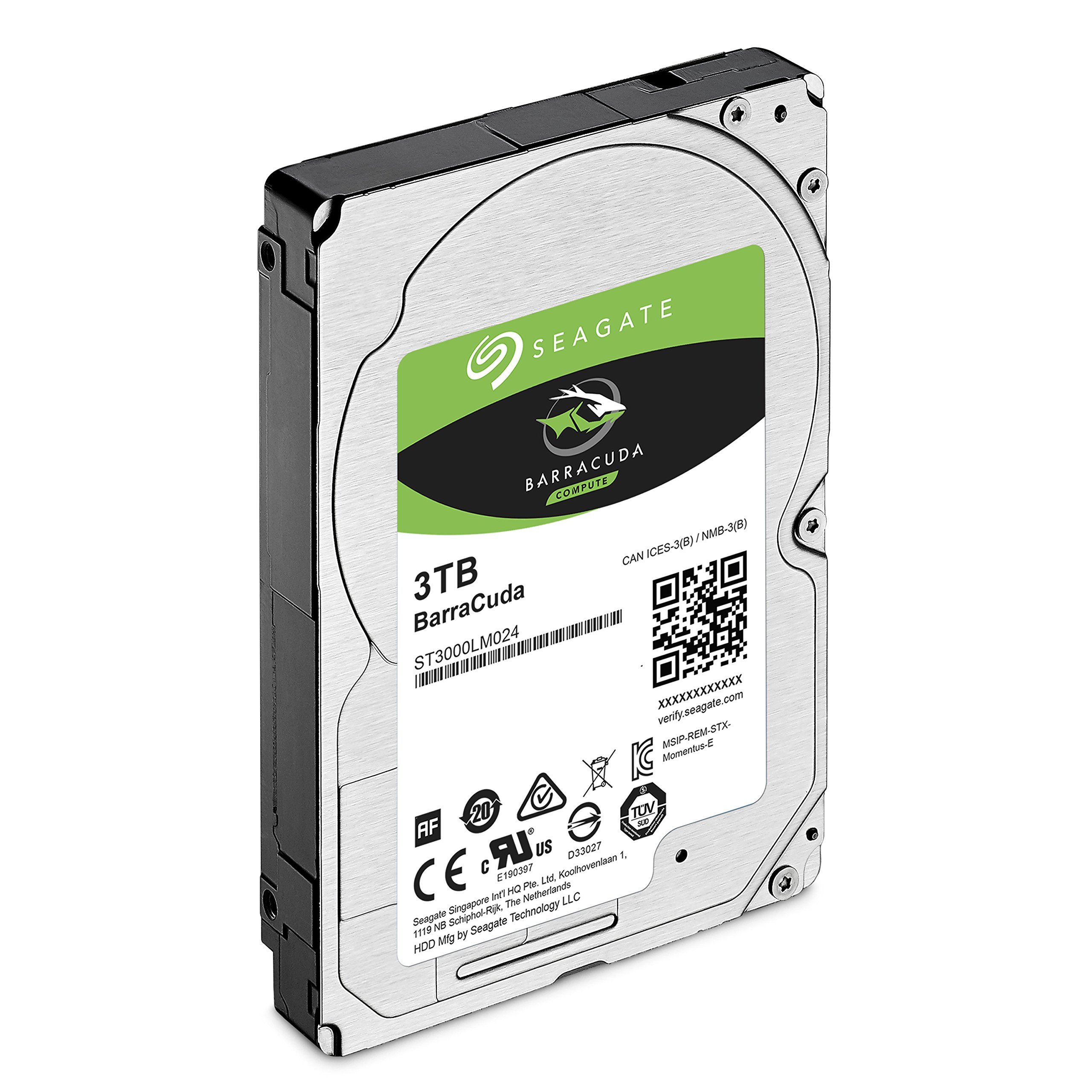Amazon.com: Seagate BarraCuda Mobile Hard Drive 3TB SATA 6Gb/s
