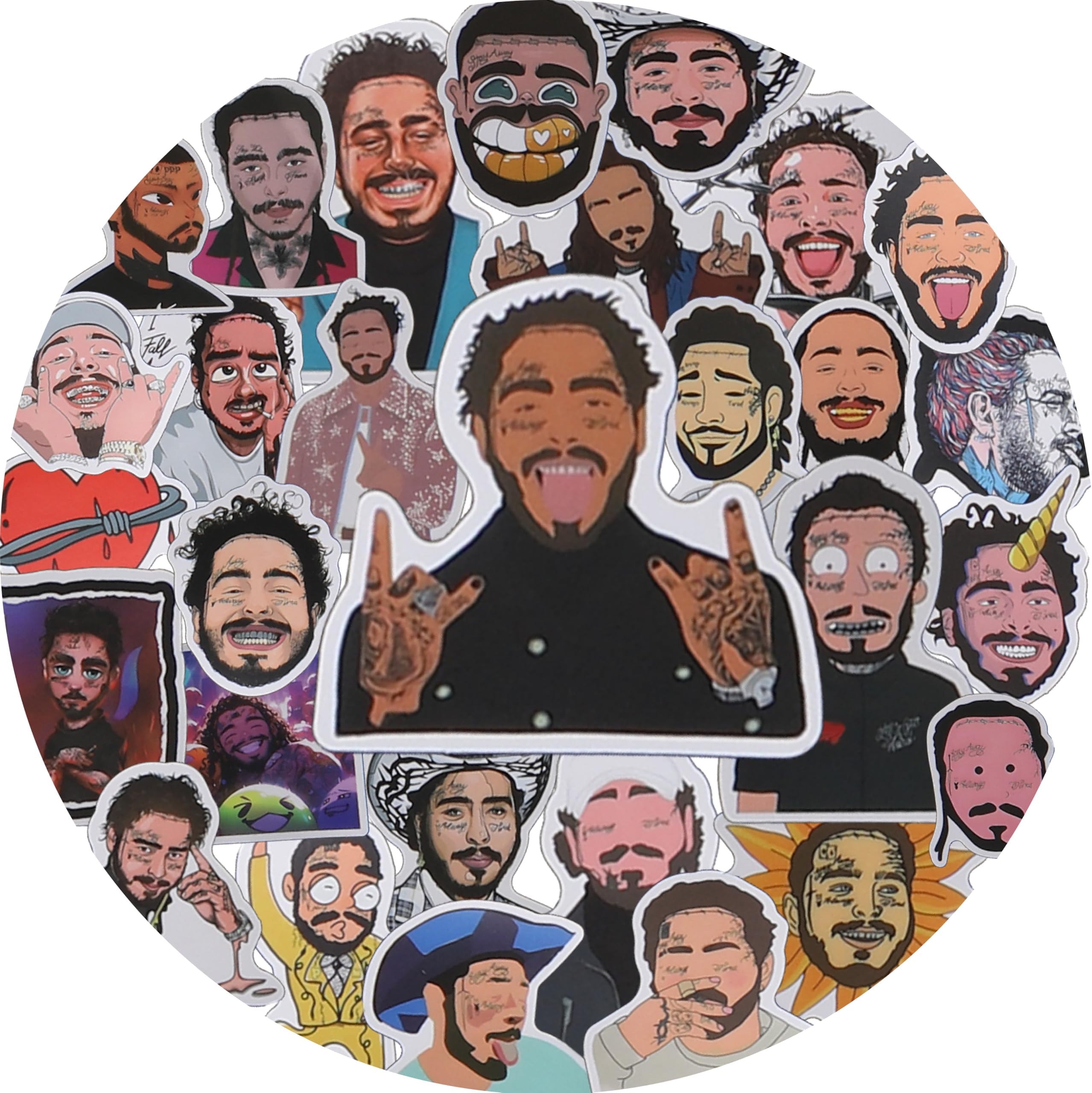 53pcs Music Sticker Merch, Post Waterproof and Aesthetic Decals, Ideal for Phone, Laptop, and Bags, Made for Fans, Excellent Adornments for Family and Friends