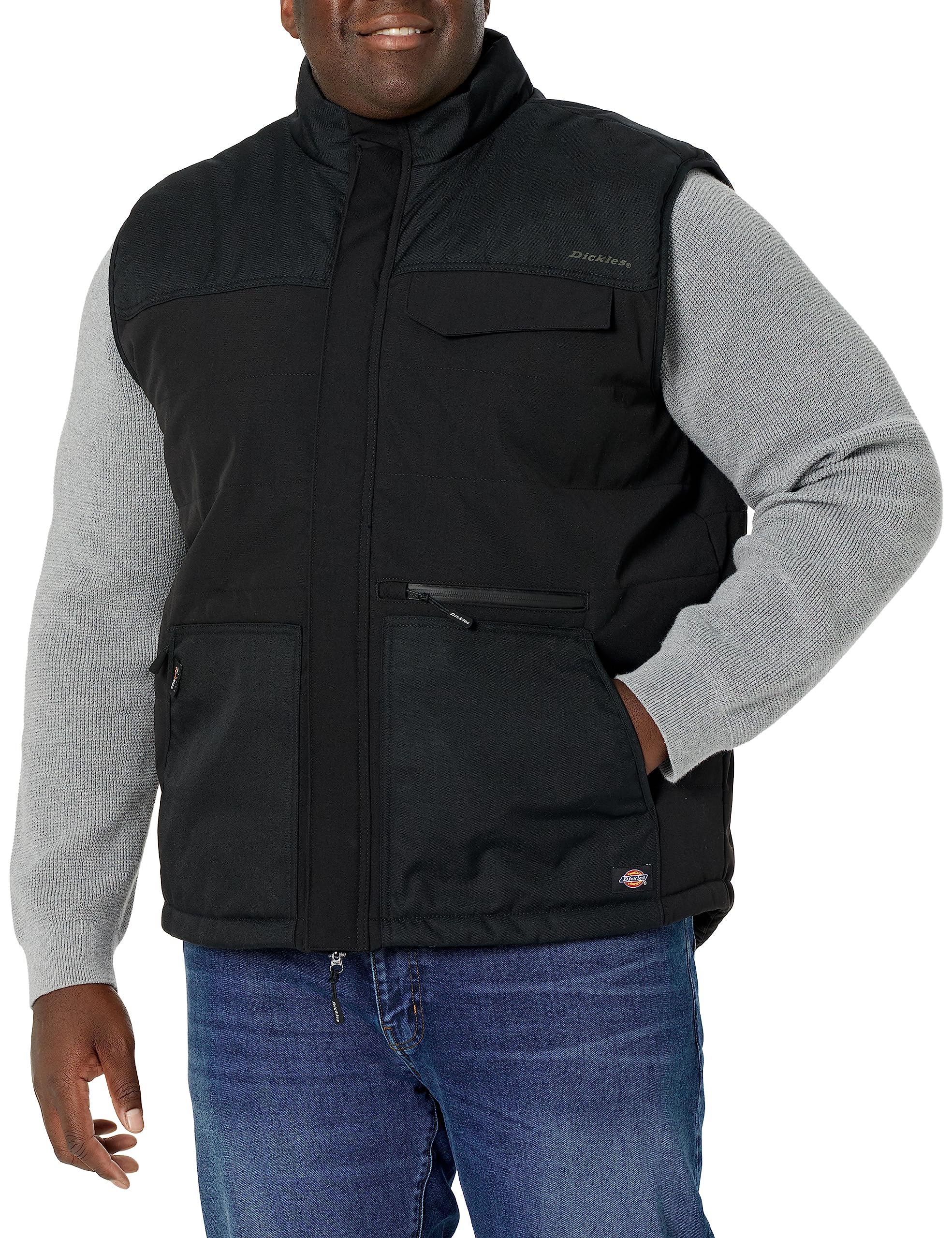 Amazon.com: Dickies Performance Workwear Vest, BLACK, M: Clothing