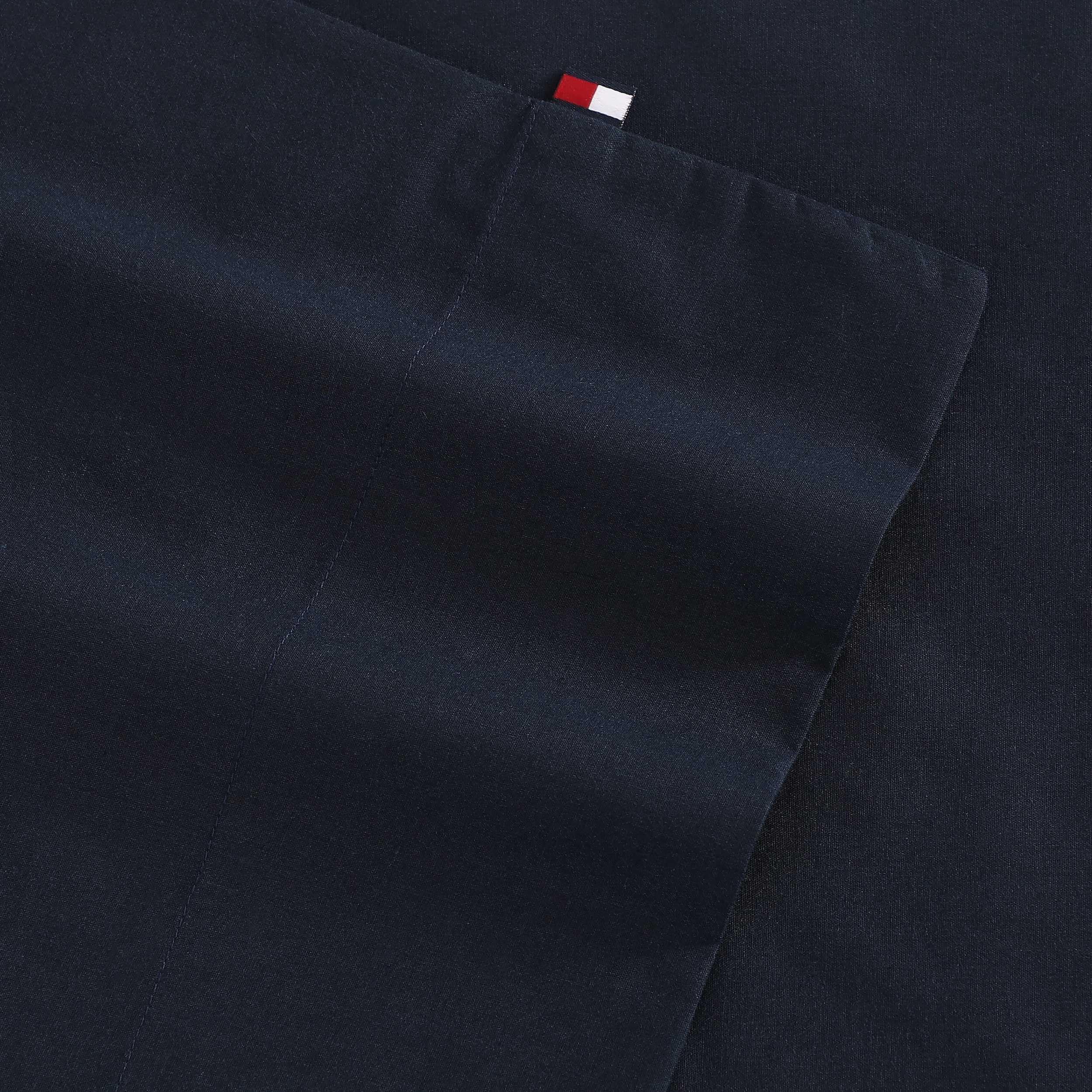 Tommy Hilfiger - Lenzuola per letto singolo, biancheria da letto in cotone traspirante con federa abbinata, set di biancheria da letto leggero, tasche profonde, elementi essenziali per dormitorio