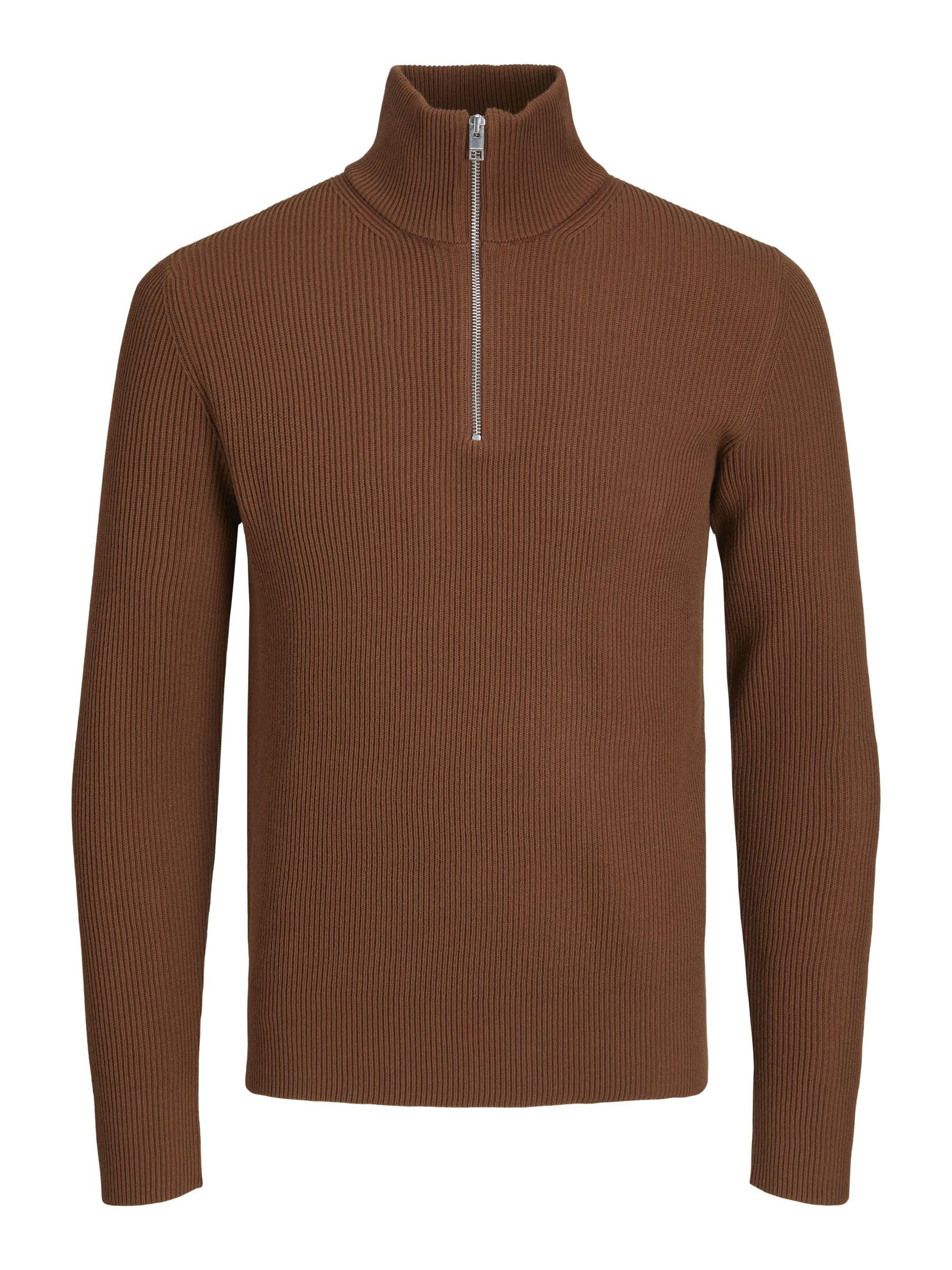 Jprccperfect Knit Half Zip Jack & Jones pull tricoté homme marine - 8