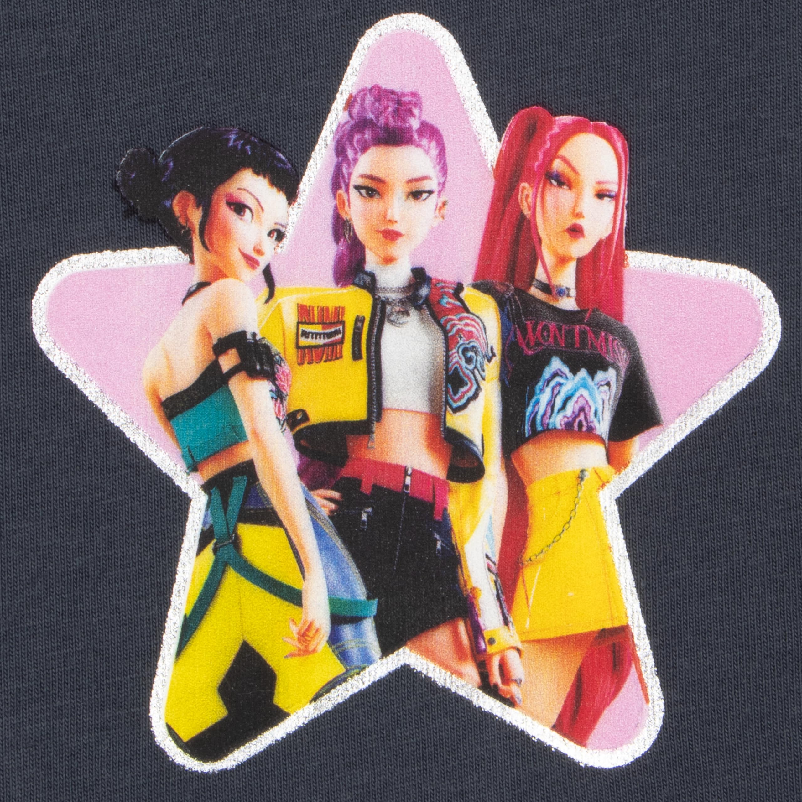 KPop Demon Hunters Tee Shirt, Boxy Tee Shirt Fille, Huntrix Vetement