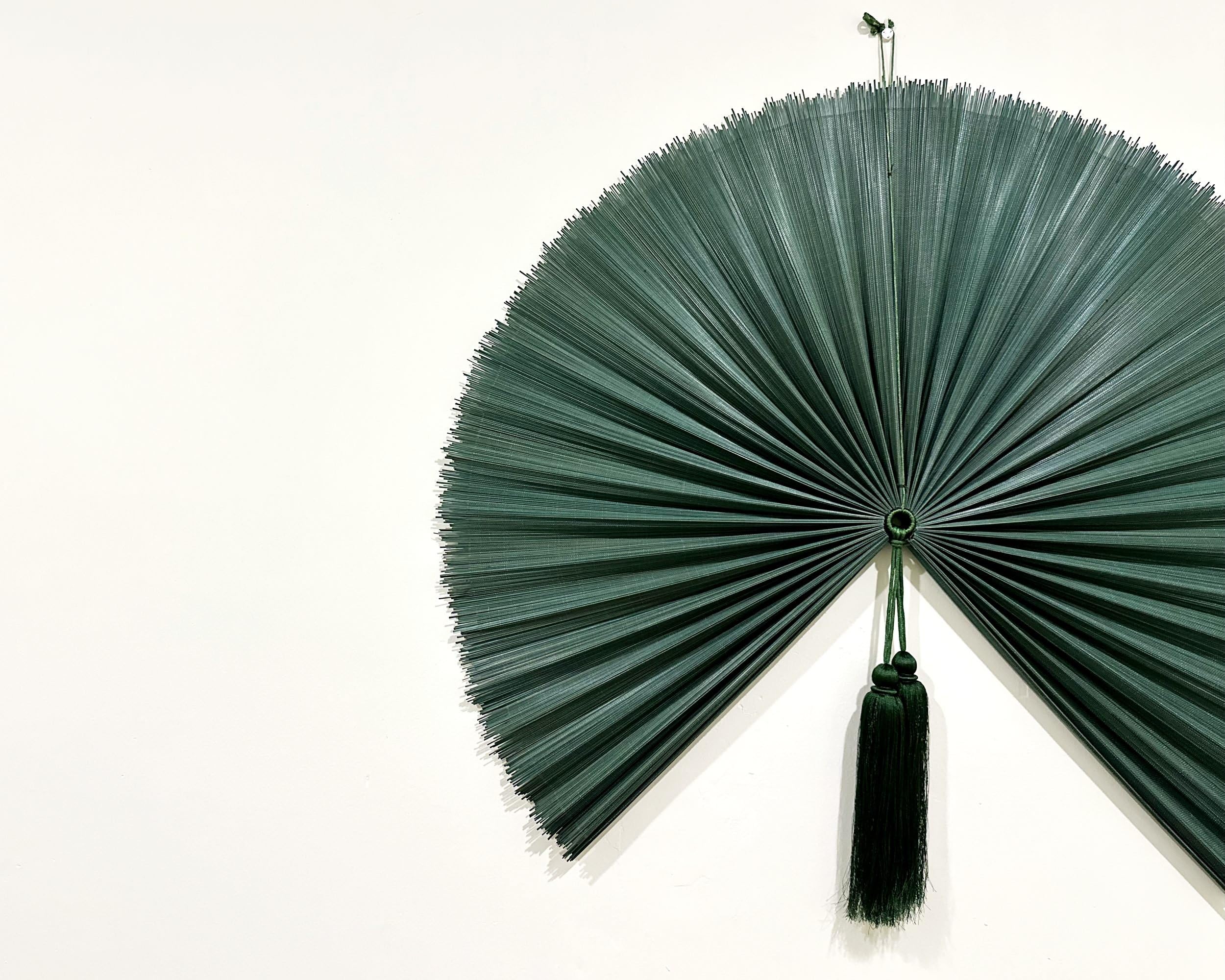 Wandventilator aus Bambus, 50,8 x 101,6 cm, modern, natürlich/umweltfreundlich, umweltfreundliche Bambus-Konstruktion, ganzjährig dekorative Vielseitigkeit und natürliche Kühlung