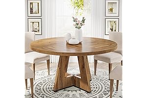 Tribesigns Round Dining Table: A Warm and Durable Bonding Place