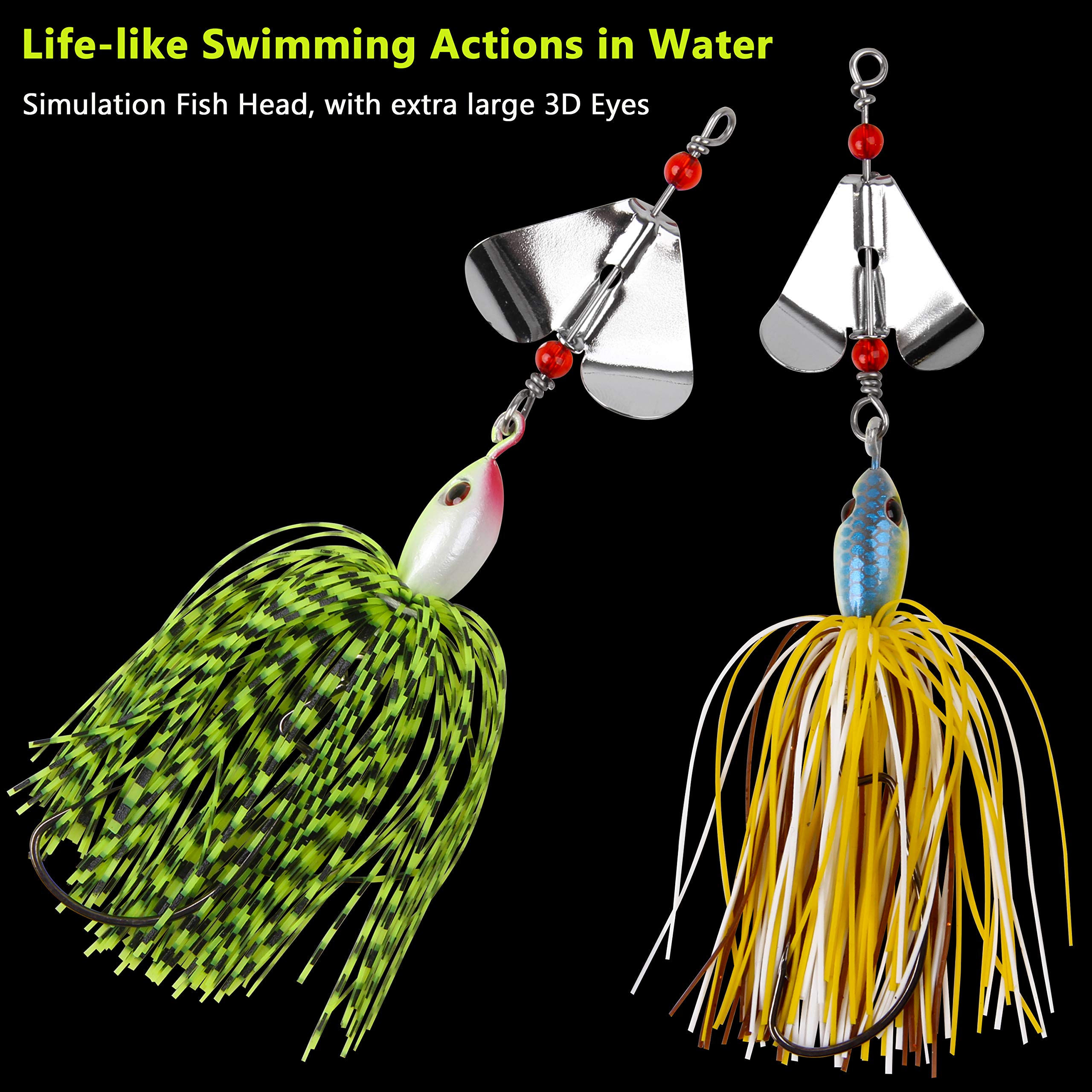 Fishing Buzzbait Lures Bass Spinnerbait Kit Topwater Buzz
