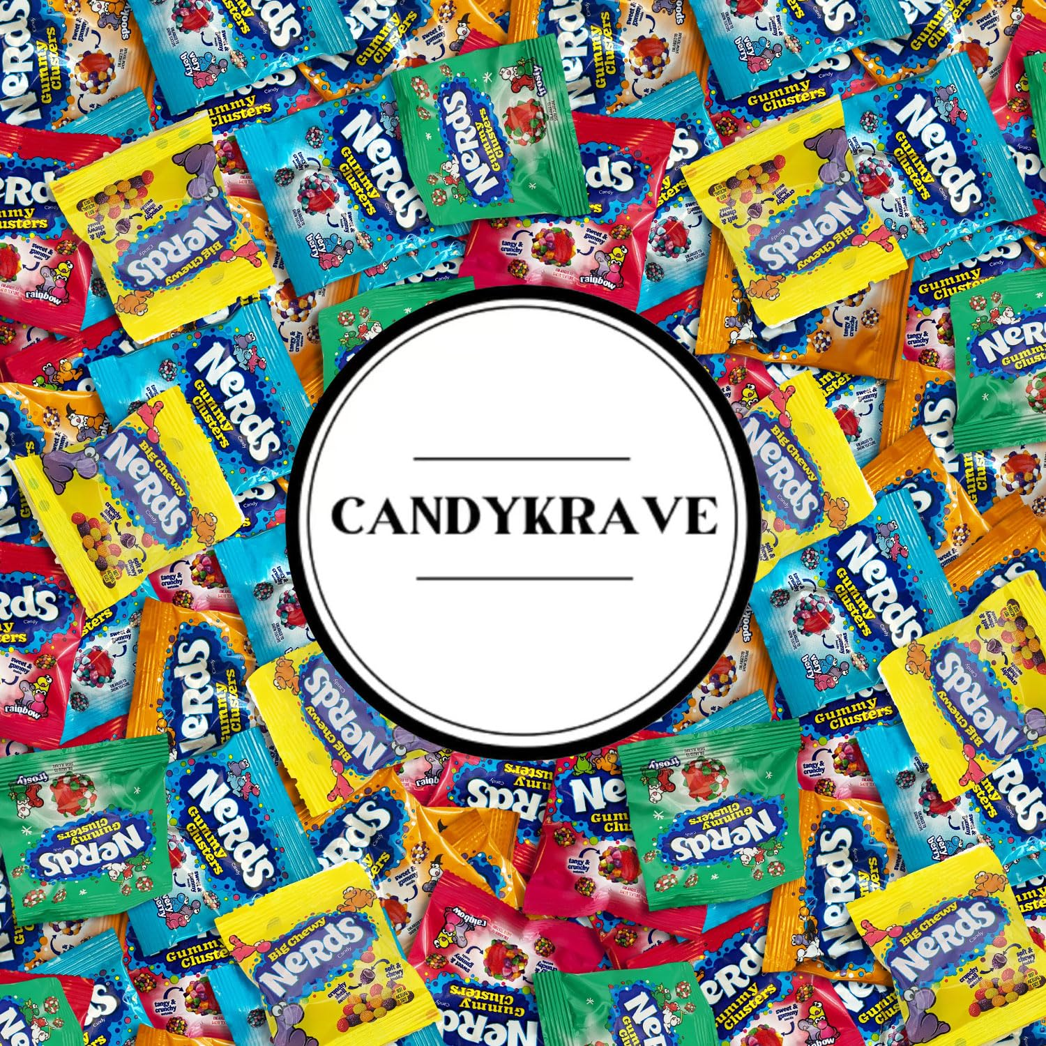 Nerds Assorted Gummy Clusters - 2 lbs Individually Wrapped Candy Pack - 46 Pieces - Classic & Delicious Gummy Candy for Back-to-School Party, Movie Nights, Birthdays, Pantry & Baby Showers