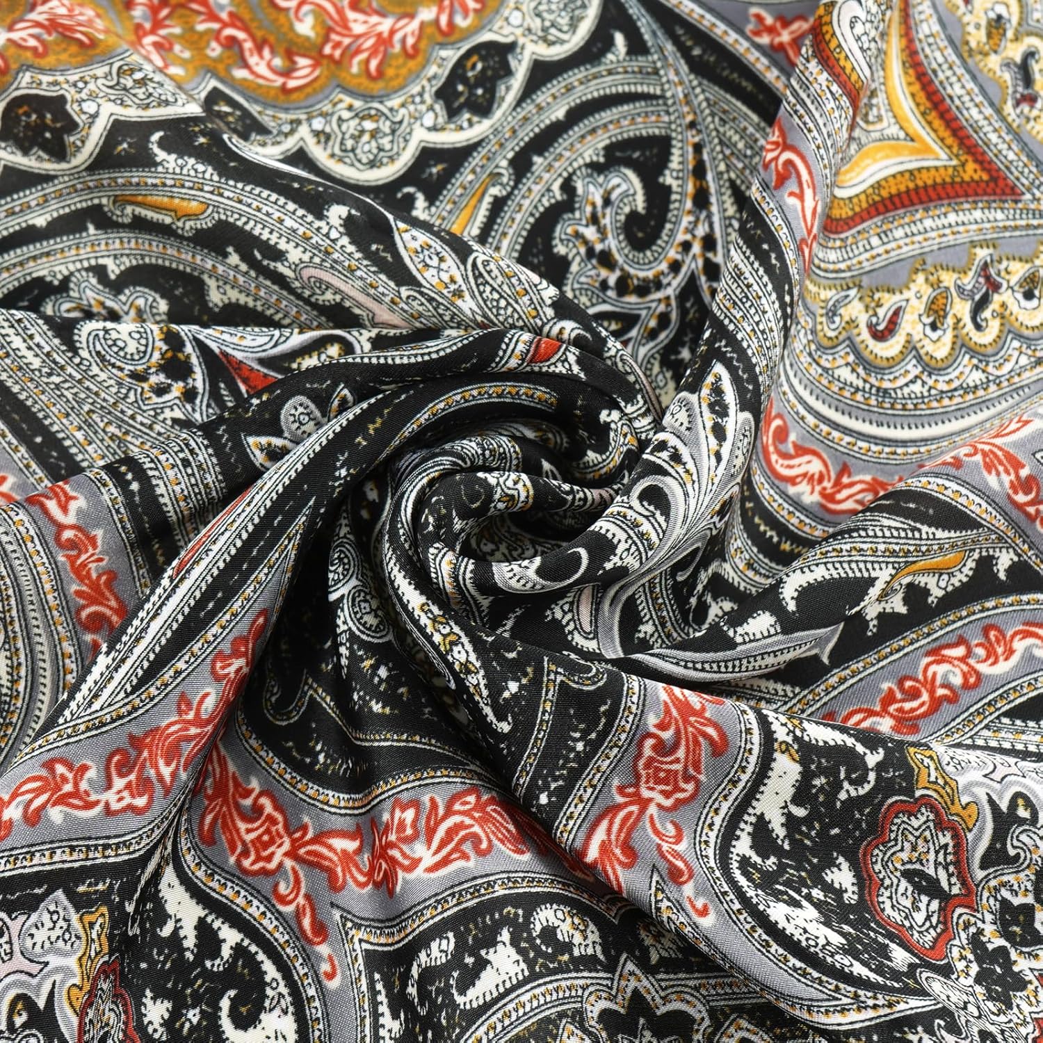 GERINLY Silk Feel Long Scarf for Men, Lightweight Business Dress Shawl Wraps Gentlemen, European Style Suit Scarves - Image 6