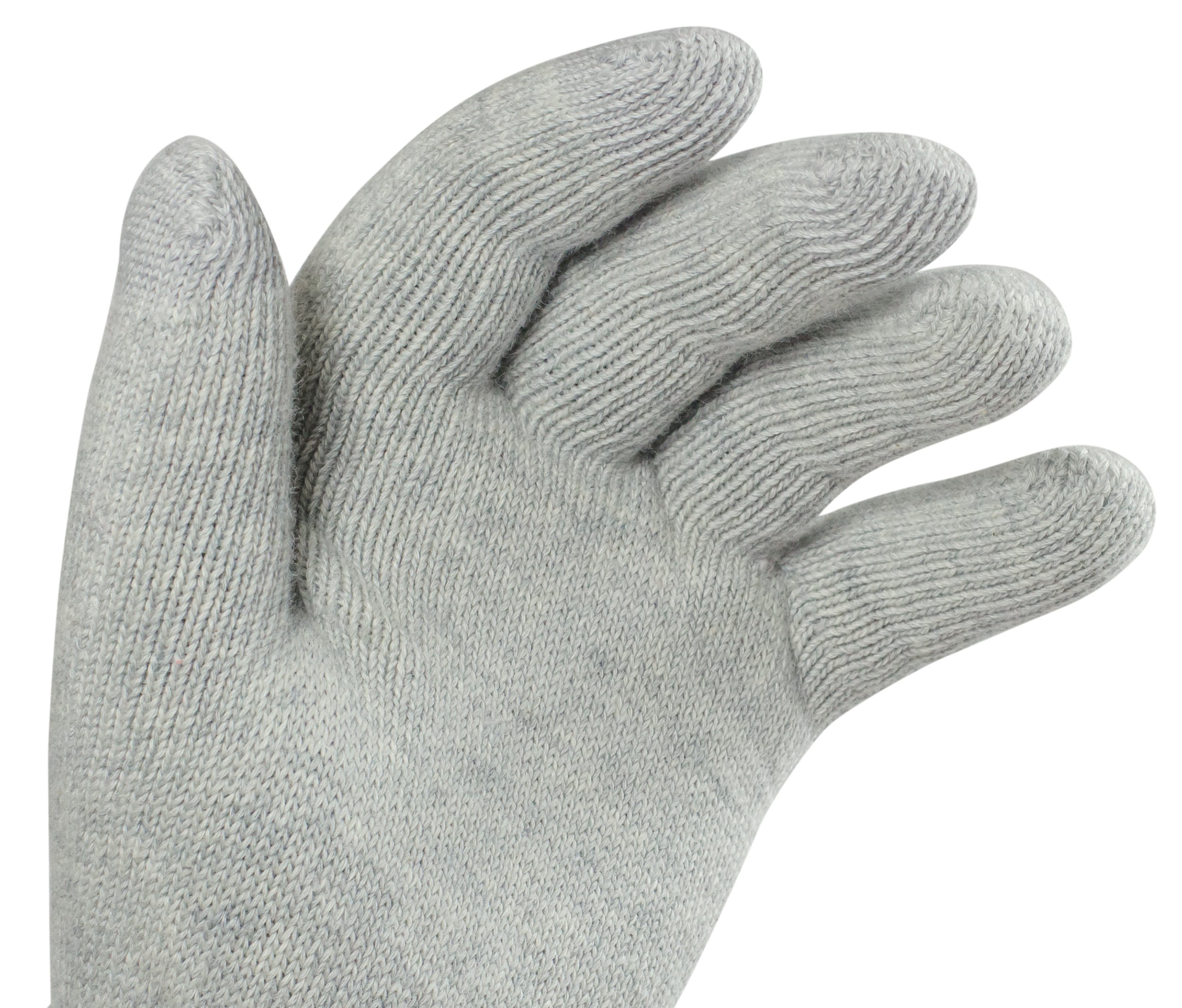 mumbi Touchscreen Handschuhe M für kapazitive Displays grau extra warm Fashion