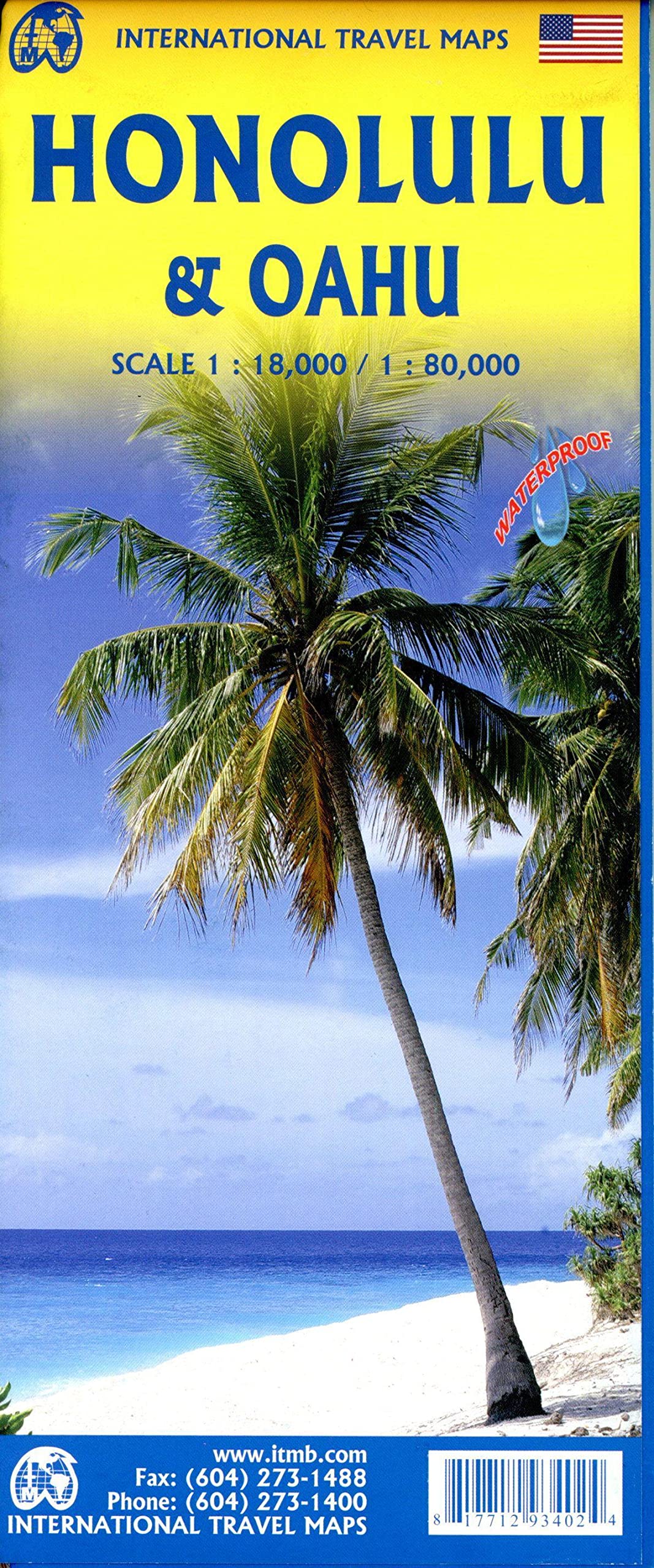 Honolulu (Waikiki to Pearl Harbour) / Oahu: 2022 SHEET MAP 9781771293402
