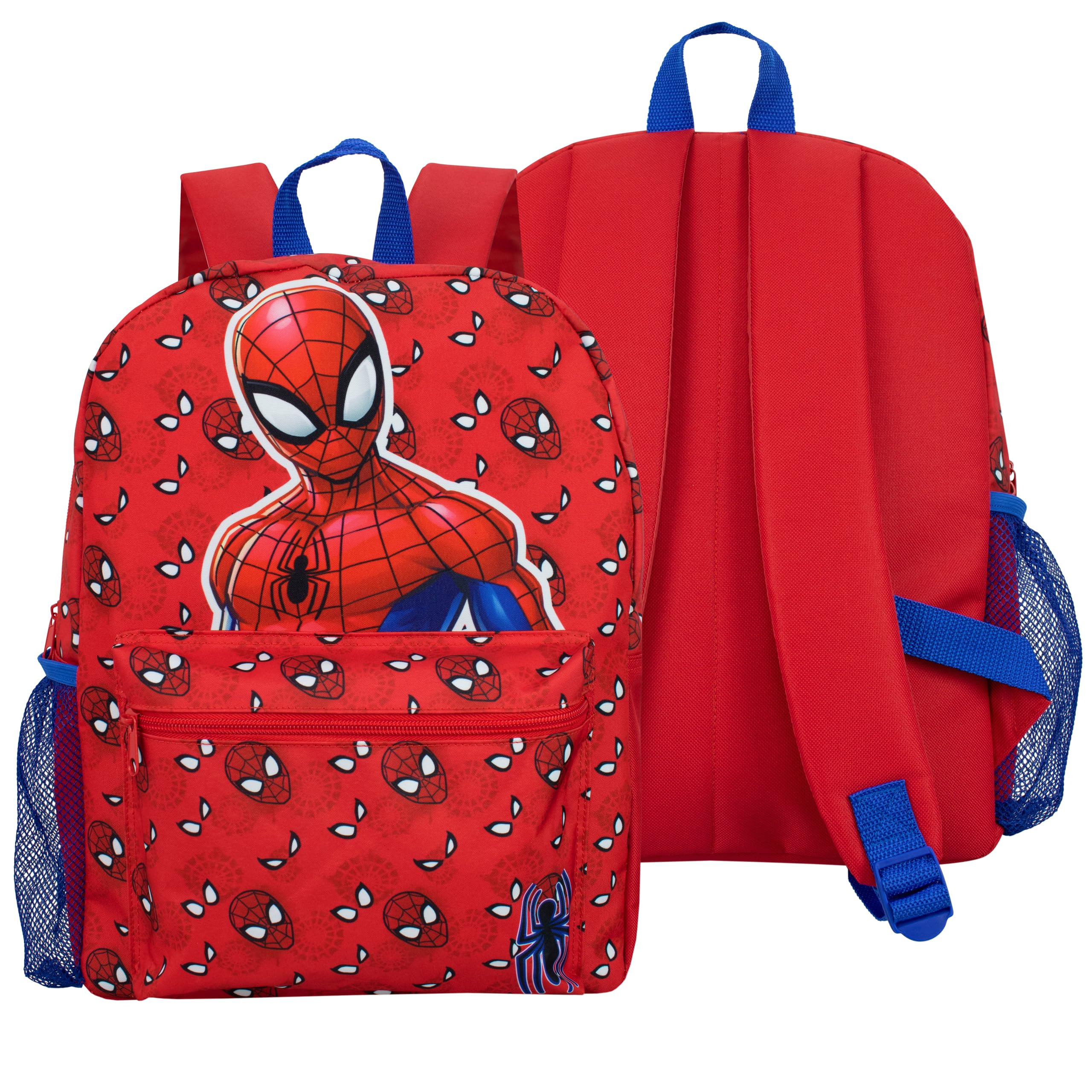 Marvel Schulranzen Rucksäcke, Lunchbag, Trinkflasche, Federmappe | Kinderrucksack Jungen | Rot