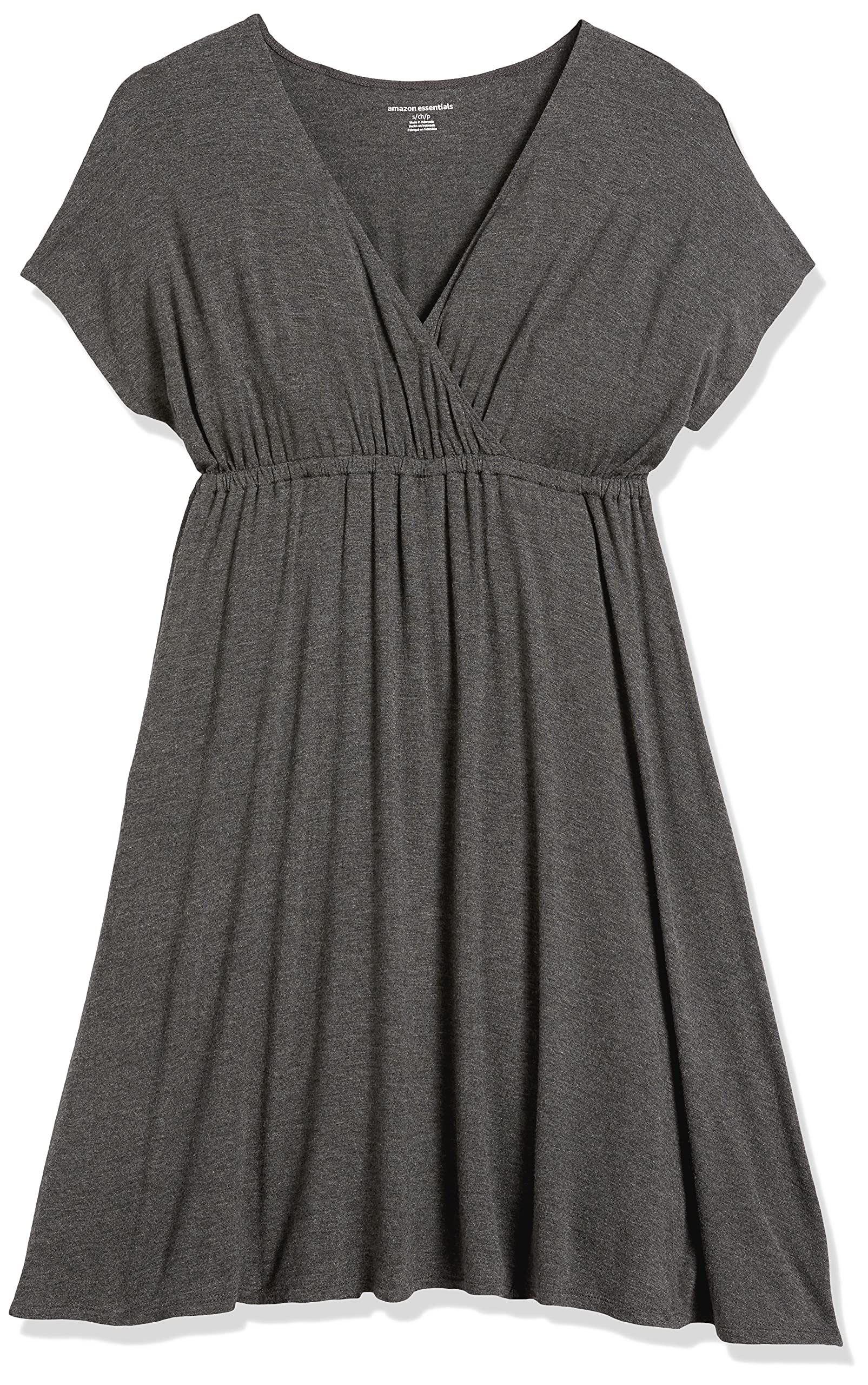 Amazon Essentials Donna Vestito Incrociato (Taglie Forti Disponibili)