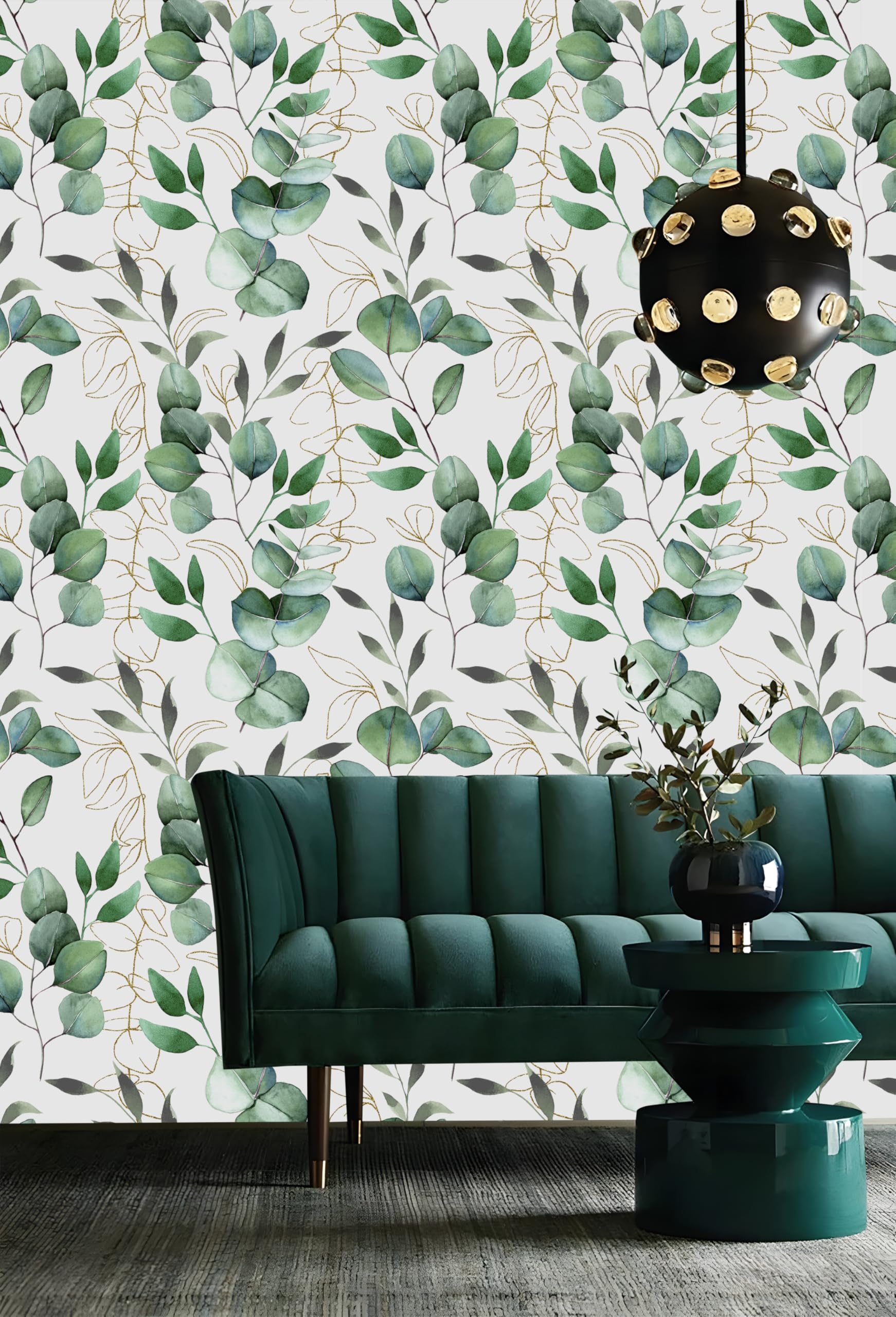 myforHD Samoprzylepna tapeta kwiaty 44 cm x 1000 cm tapeta ścienna tapeta na meble zdejmowana wodoodporna retro winyl pcv dekoracyjne naklejki ścienne salon sypialnia