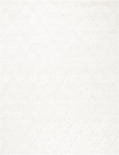 Miniatura 3 de SAFAVIEH Natura Collection - Alfombra de área de 5 x 8 pies, marfil y marfil, lana y viscosa hecha a mano, ideal para zonas de alto tráfico en sala