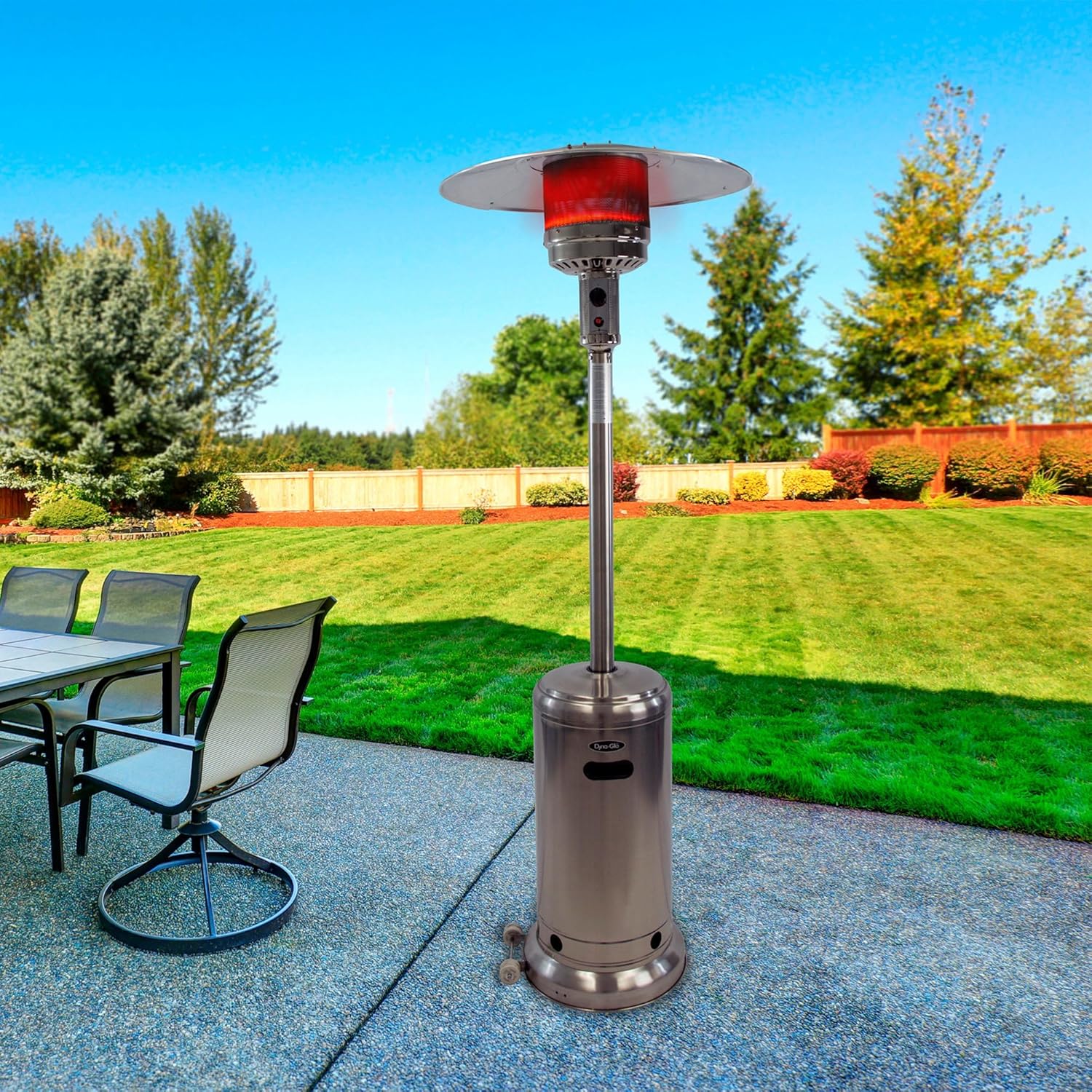 GHP Group Dyna Glo DGPH102SS 41,000 BTU Deluxe Stainless Steel Patio Heater