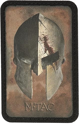 M-Tac Morale Patches Spartan - 3D PVC Military Army Tactical Patch Hook