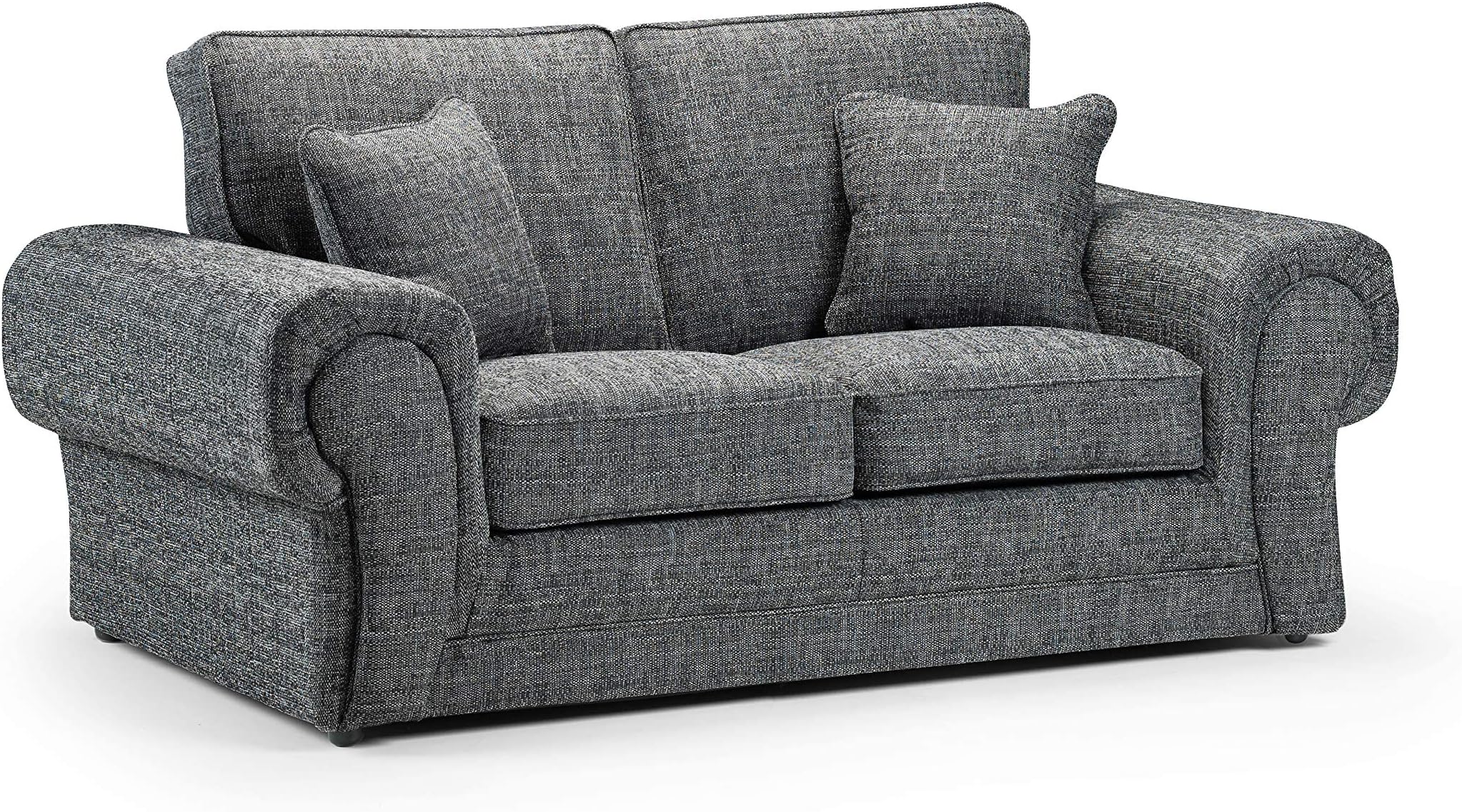 Brown Faux Leather Sofa Set 3+2 Seater Settee 3 Seater Suite 2 Seater Couch Living Room