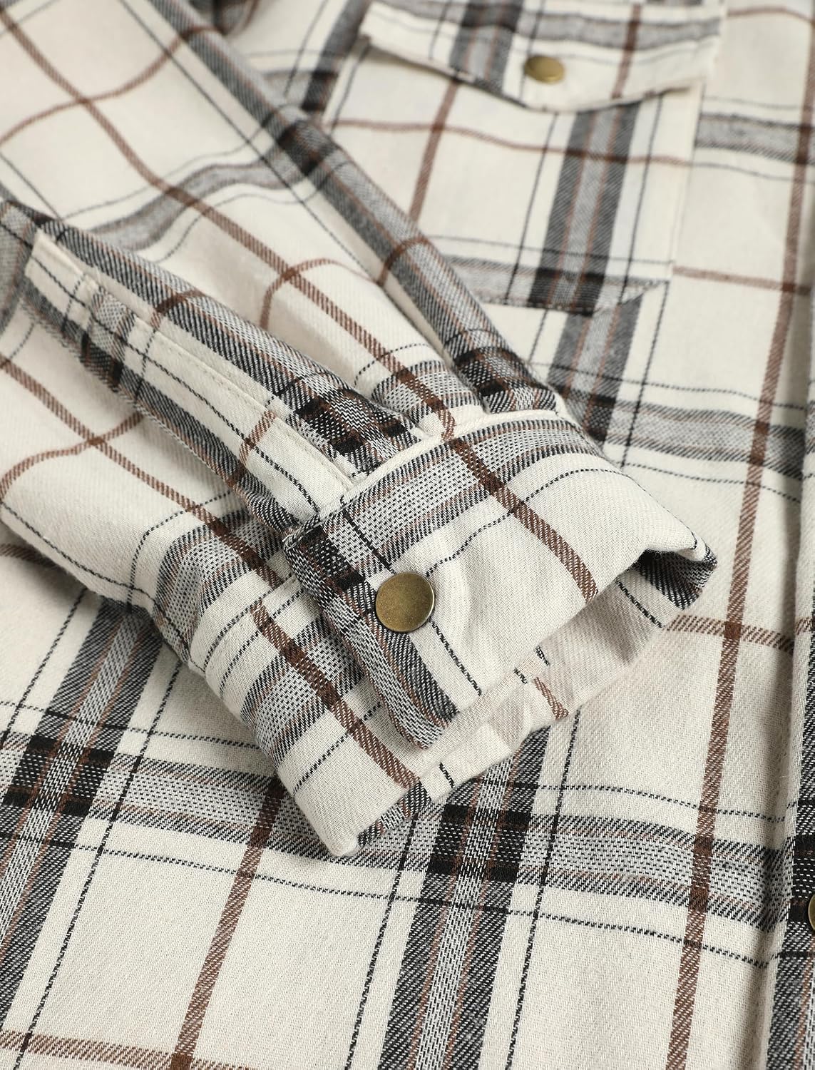 ZAFUL Men's Casual Plaid Fleece Jacket Unisex Men Drawstring Hooded Coat Fuzzy Hoodie