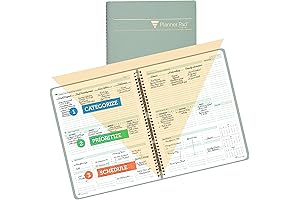The Planner Pad Planner, Greenish Grey Cover/Soft Green Ink